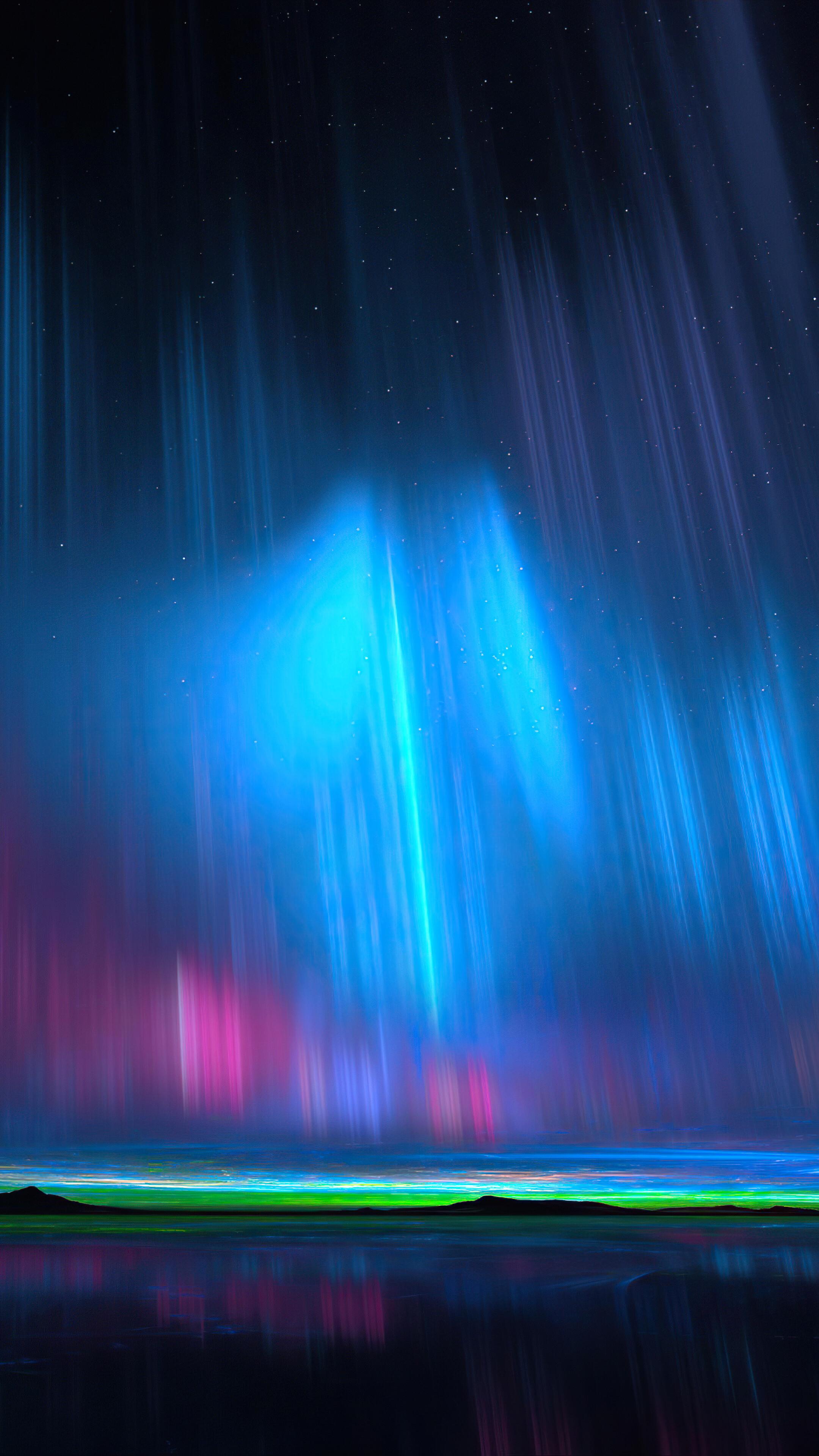 2160x3840 Northern Lights, Aurora Borealis, Night, Sky, Scenery, 4K phone HD Wallpaper, Image, Background, Photo and Picture. Mocah HD Wallpaper