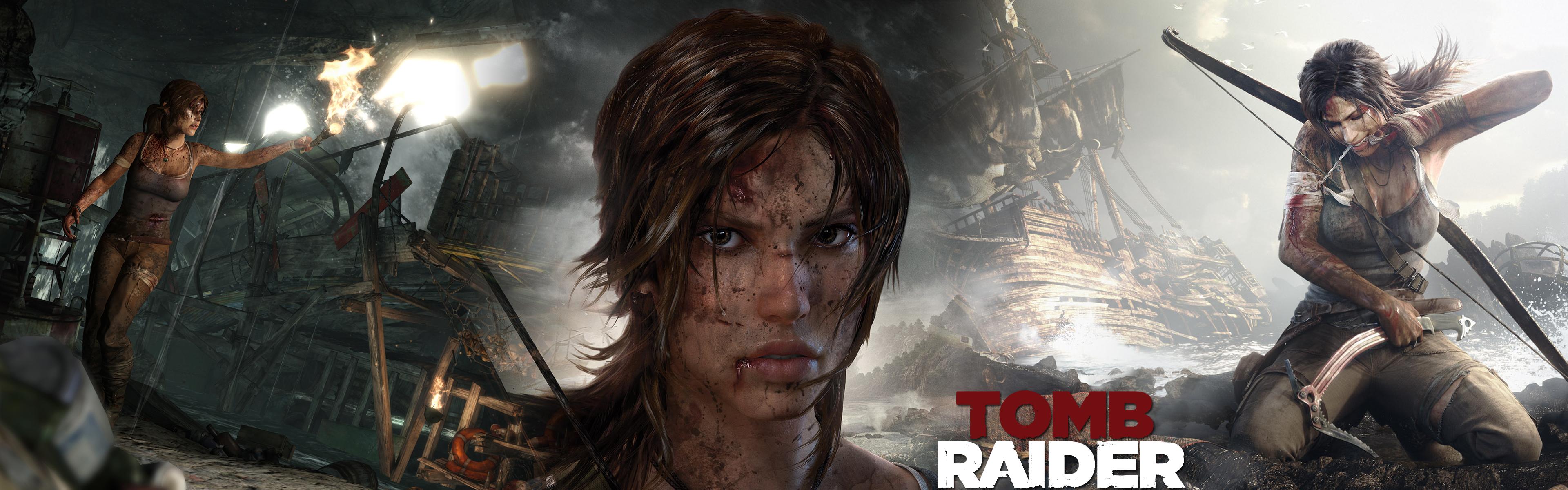 3840x1200 Tomb Raider Dual Screen Wallpaperx1200