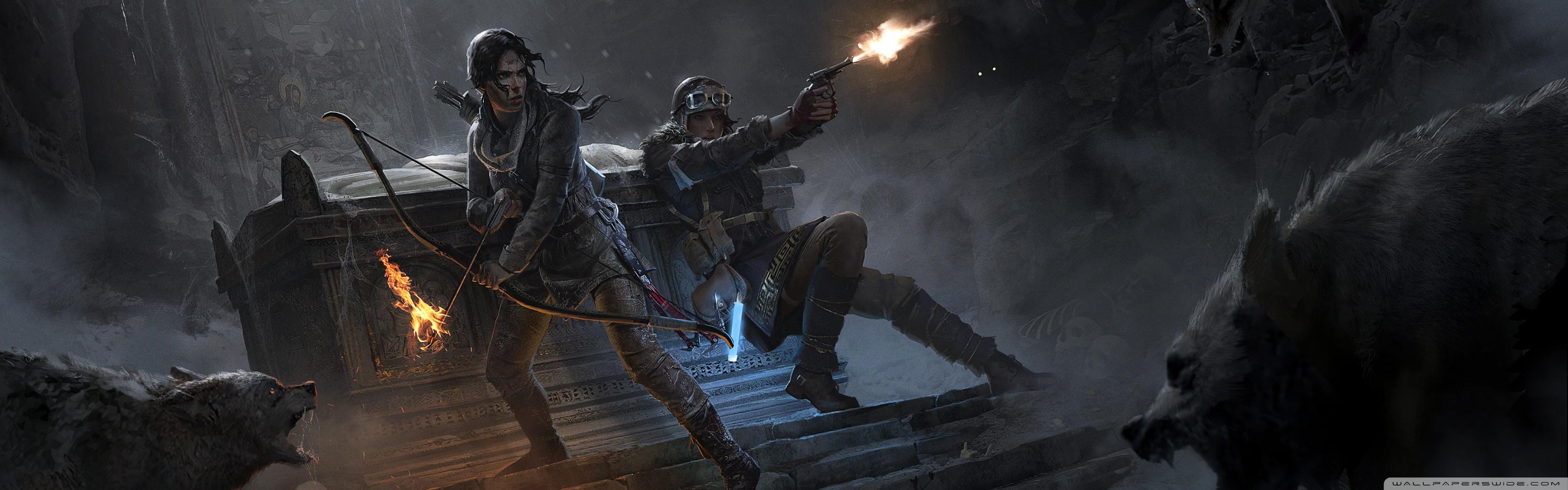 3360x1050 Rise of the Tomb Raider Ultra HD Desktop Background Wallpaper for : Widescreen & UltraWide Desktop & Laptop : Multi Display, Dual Monitor : Tablet