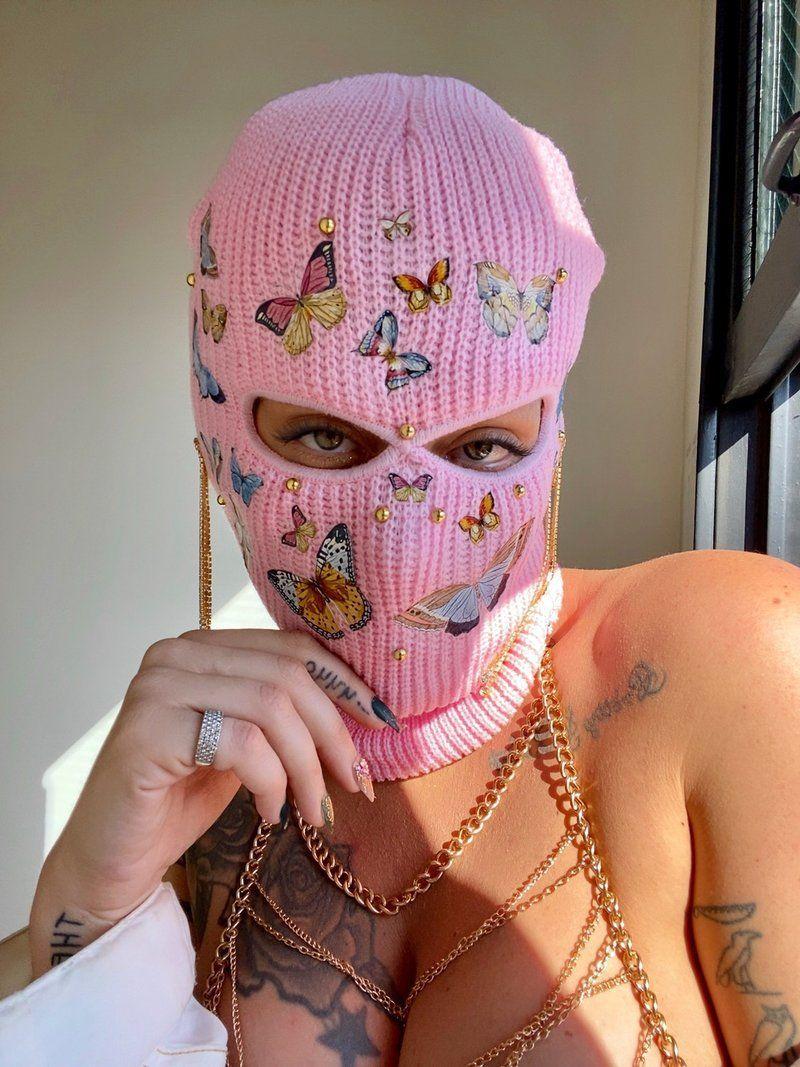 800x1067 Pink Ski Mask Aesthetic Wallpaper