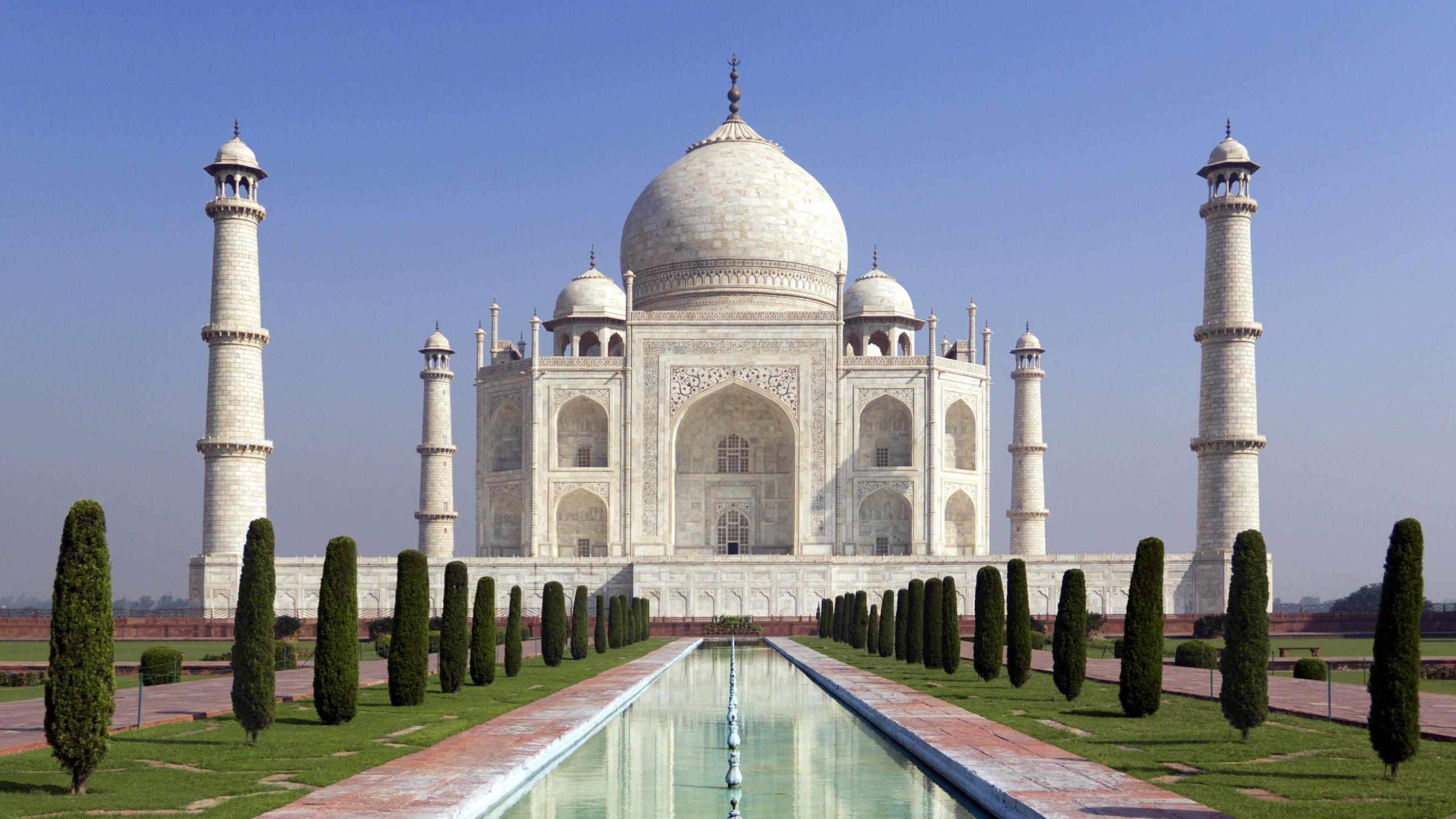 2560x1440 Download 2560x1440 Taj Mahal, India, Agra, Architecture, Building Wallpaper for iMac 27 inch