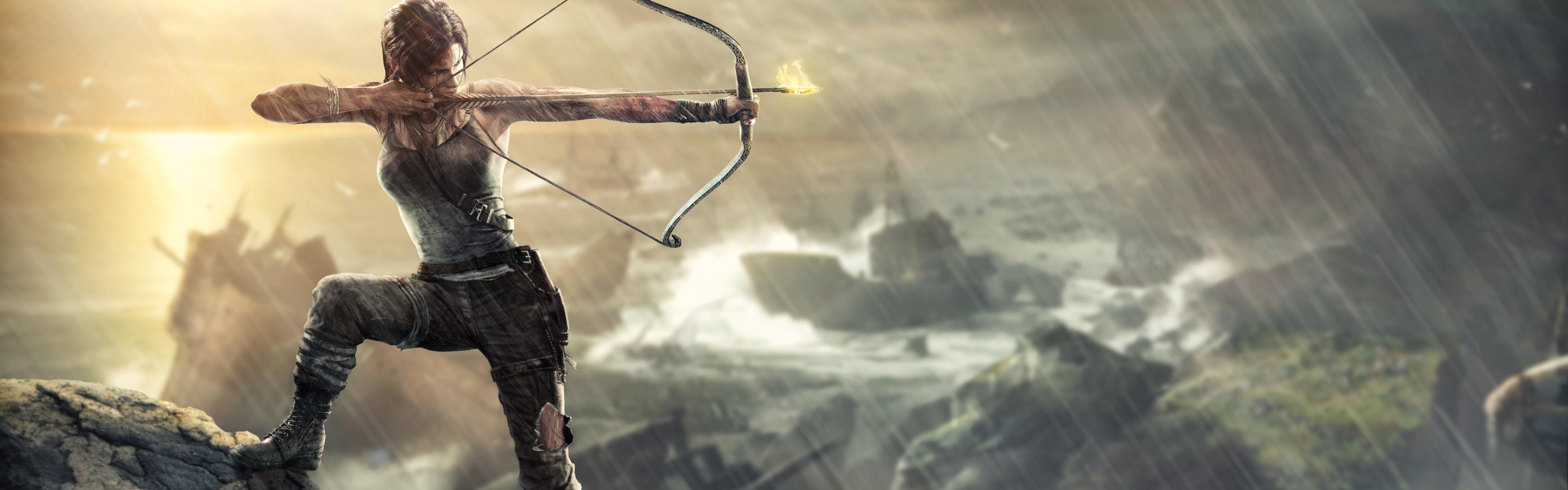 3840x1200 Wallpaper Archer Lara Croft in Tomb Raider 3840x2160 UHD 4K Picture, Image