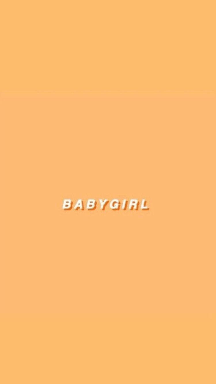 750x1334 Orange Aesthetic Girl Wallpaper