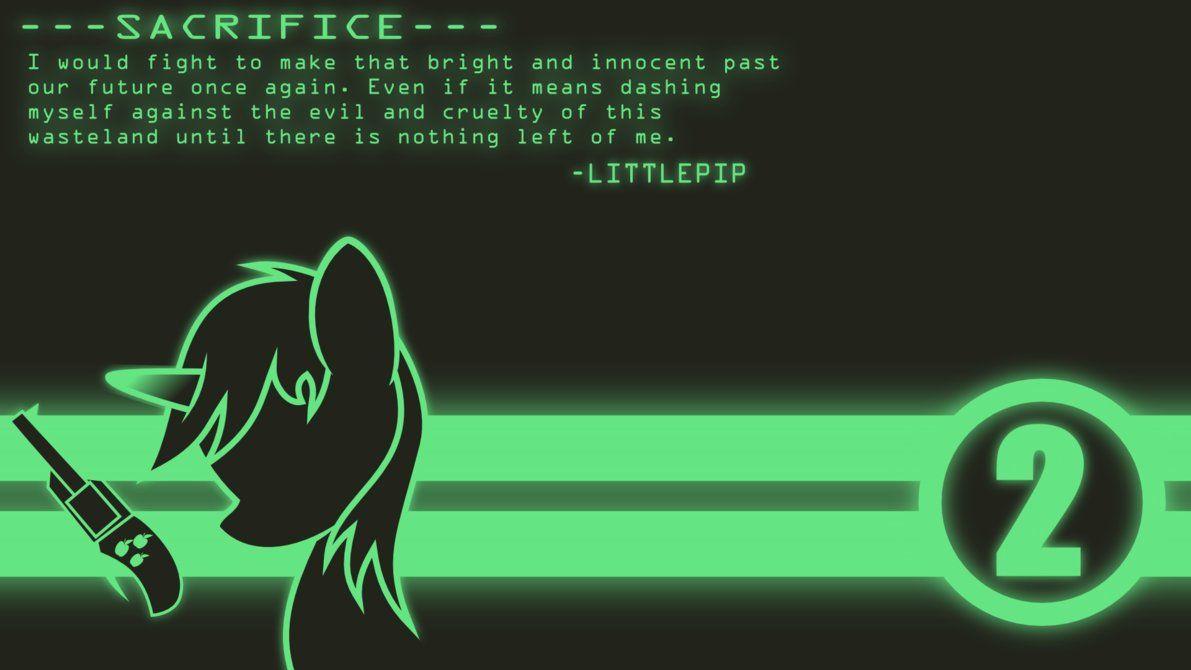 1191x670 Littlepip Wallpaper (Text) by Brisineo. Mlp characters, Brony, Pony