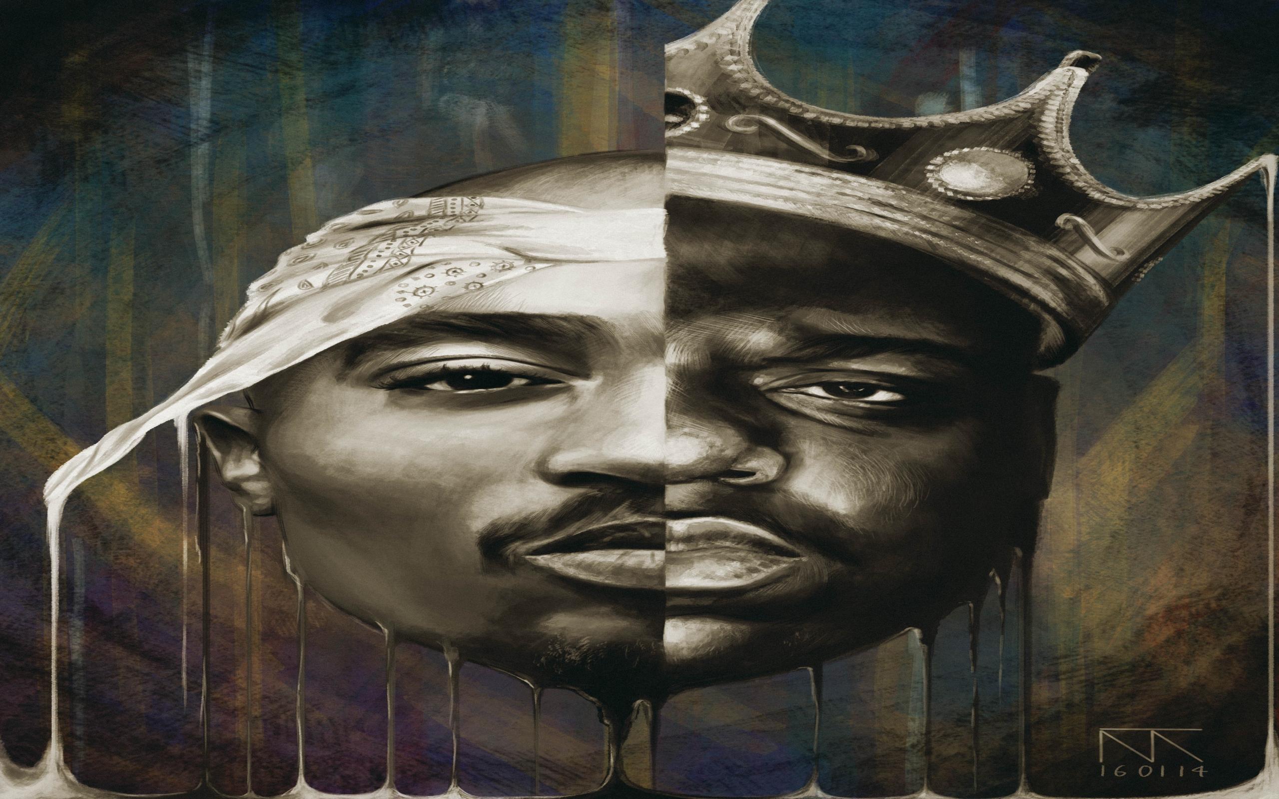Tupac Biggie wallpaper by KhaledH1  Download on ZEDGE  bcec