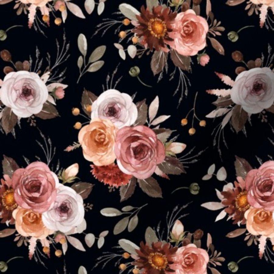 Black Vintage Flower Wallpapers - Top Free Black Vintage Flower ...