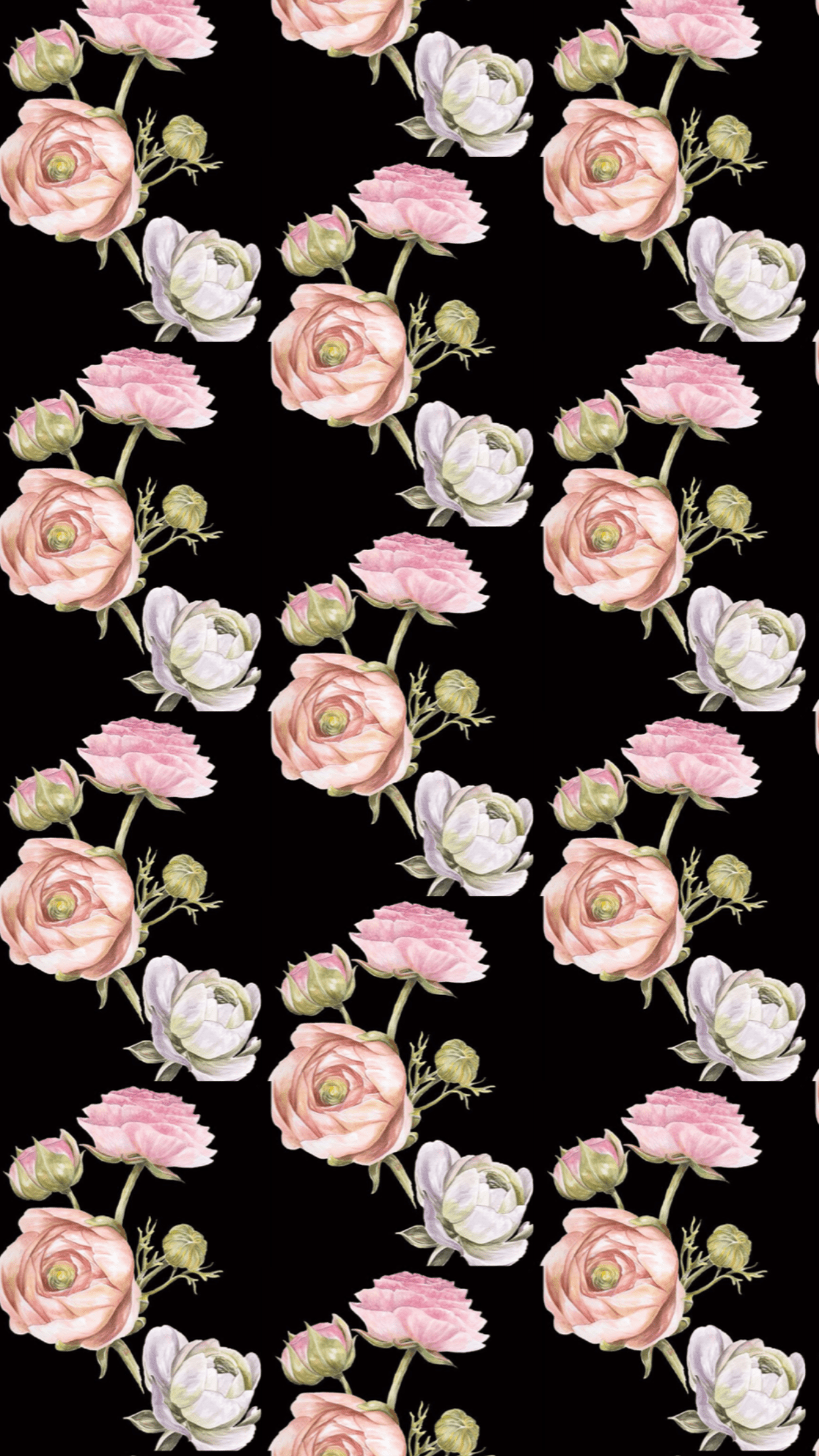 1242x2208 Wallpaper Flowers. Rose gold wallpaper iphone, Vintage flowers wallpaper, Flower background wallpaper
