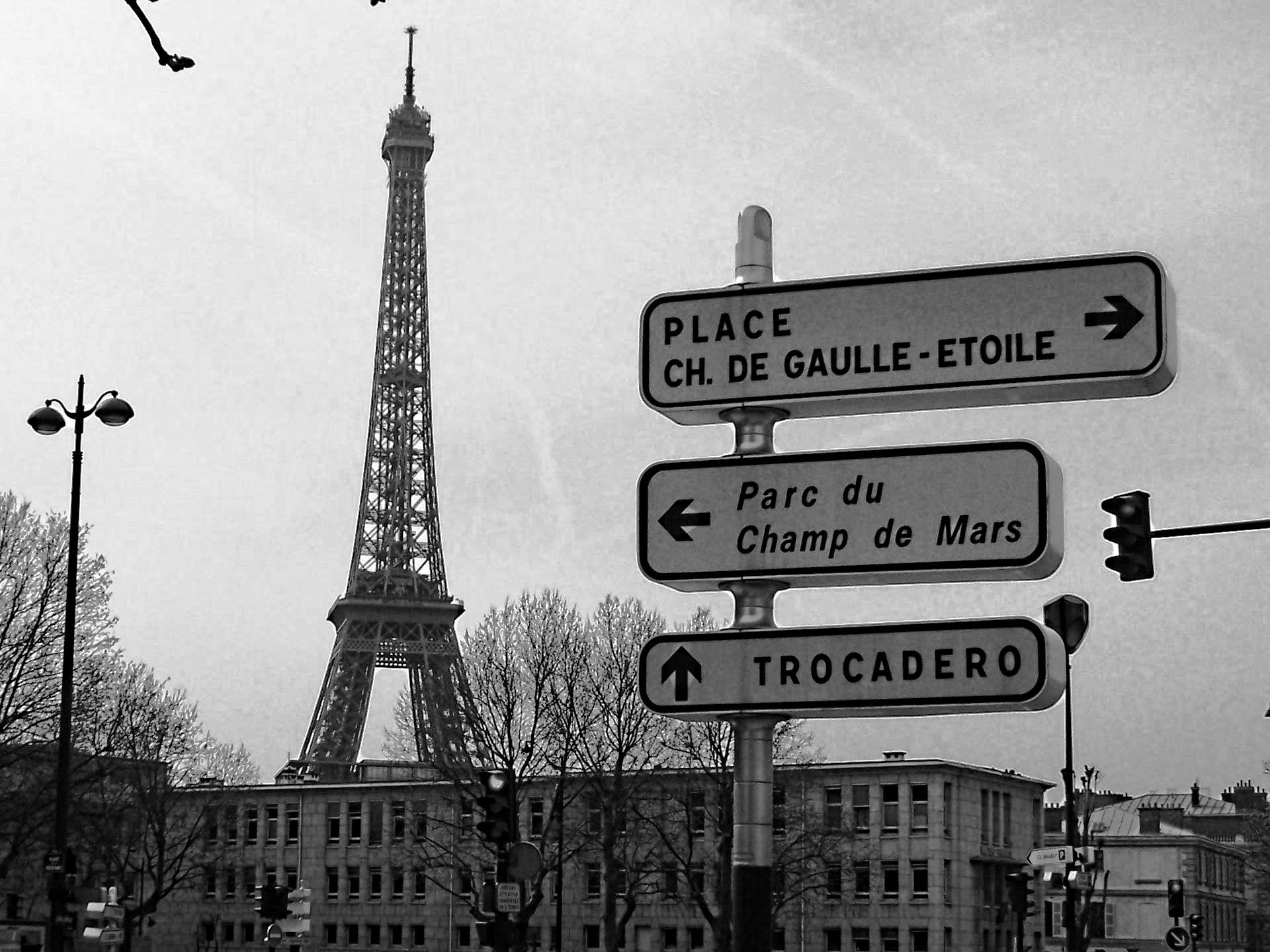 1920x1440 Signs, street, paris, france, black