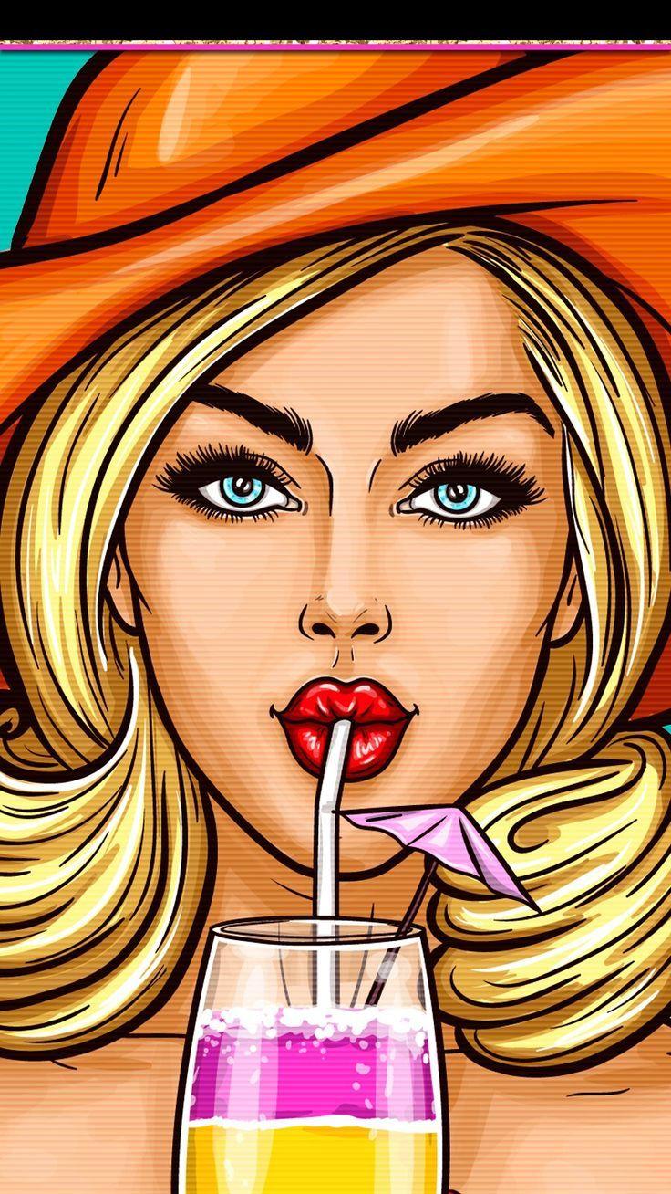 736x1308 digitalcutewalls. Pop art illustration, Vintage pop art, Pop art drawing