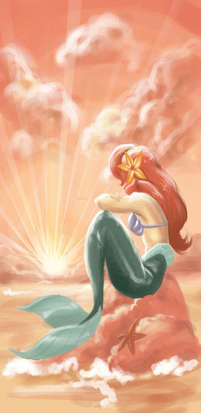 650x1334 The Little Mermaid iPhone Wallpaper