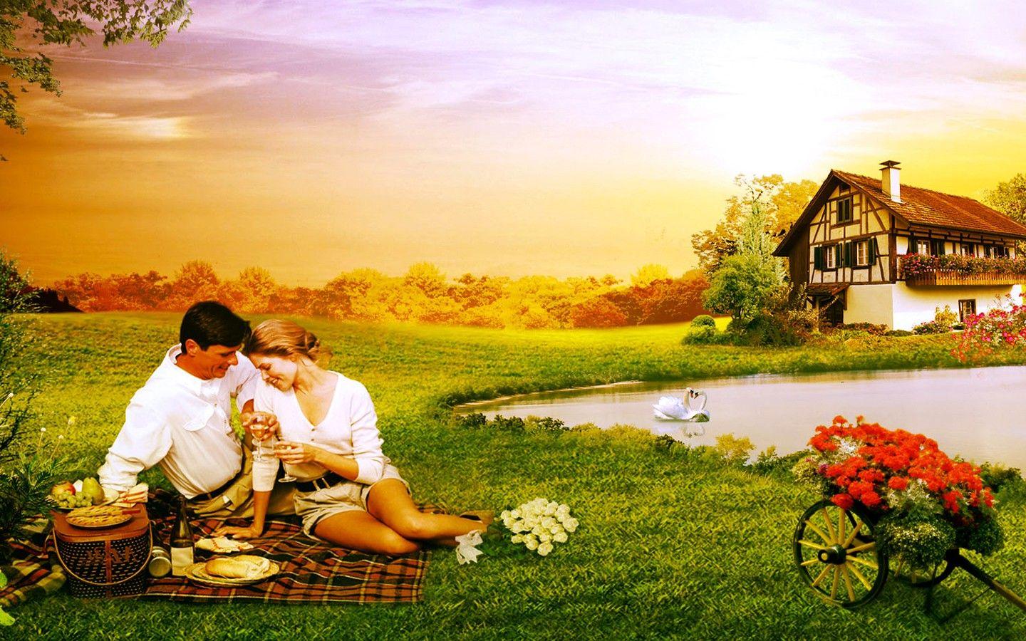 1440x900 + Beautiful Cute Romantic Love Couple HD Wallpaper