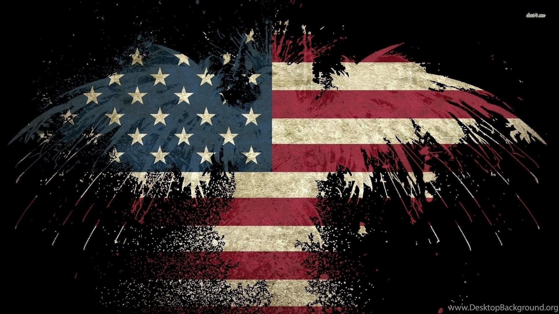 1920x1080 Eagle USA Flag Wallpaper Digital Art Wallpaper Desktop Background