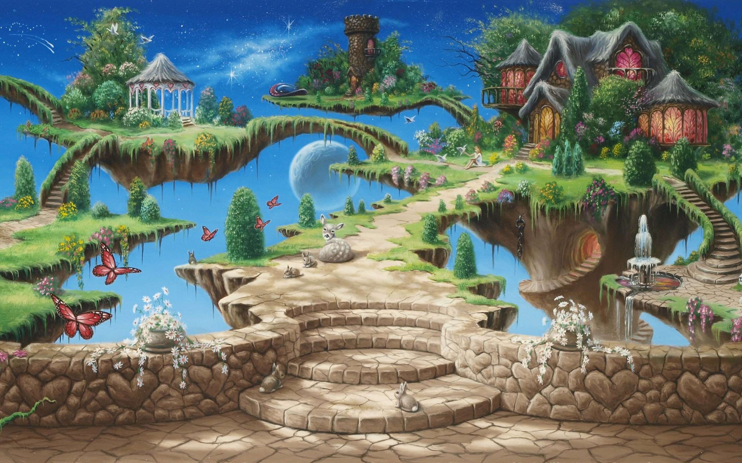 2560x1600 Free download Sci Fi Art Fantasy Land Wallpaper HD Wallpaper [2560x1600] for your Desktop, Mobile & Tablet. Explore Fantasy Land Wallpaper. Adult Fantasy Art Wallpaper, Free Fantasy Wallpaper for