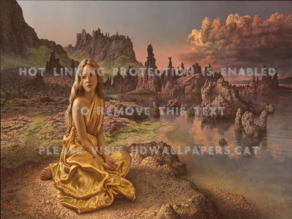 1024x768 in another land art girl abstract fantasy