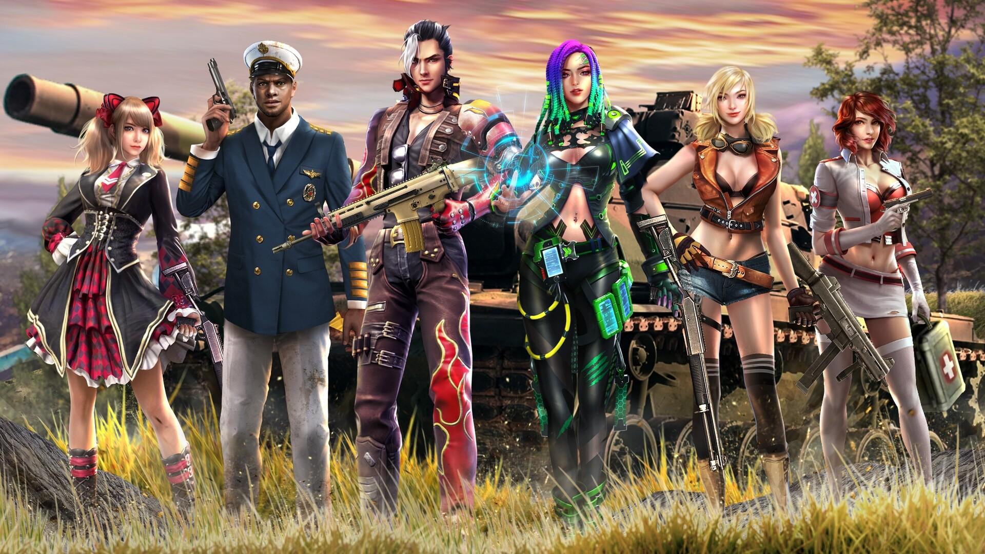 1920x1080 Free Fire All Characters Wallpaper free fire 2020