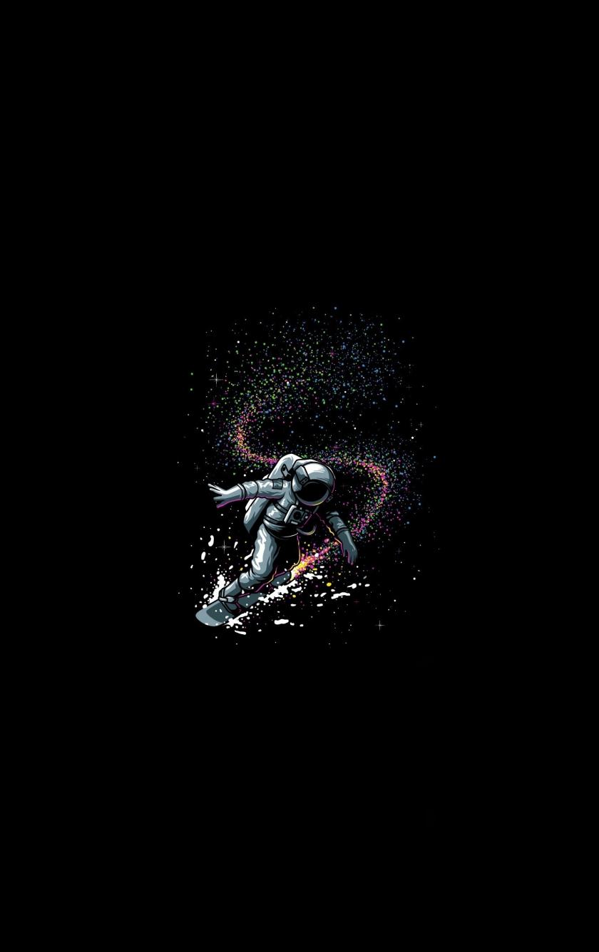 840x1336 Download 840x1336 wallpaper astronaut, dark, artwork, minimal, iphone iphone 5s, iphone 5c, ipod touch, 840x1336 HD image, background, 20973