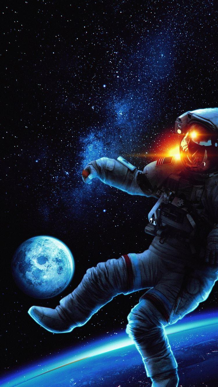 750x1334 Astronaut Space Mobile HD iPhone Wallpaper Free Download
