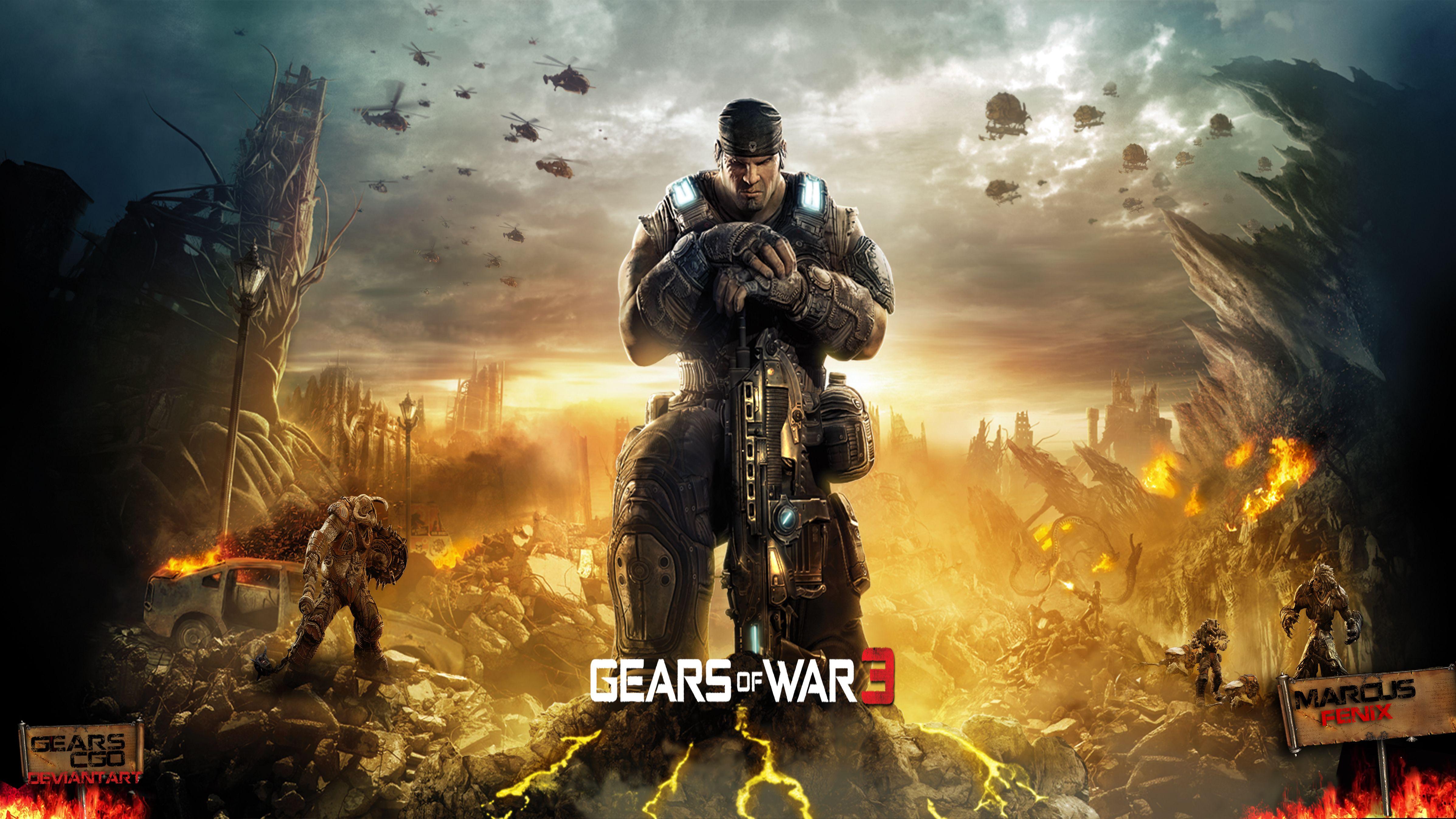 4788x2694 Gears Of War 3. Gears of war, Gears of war Kratos god of war