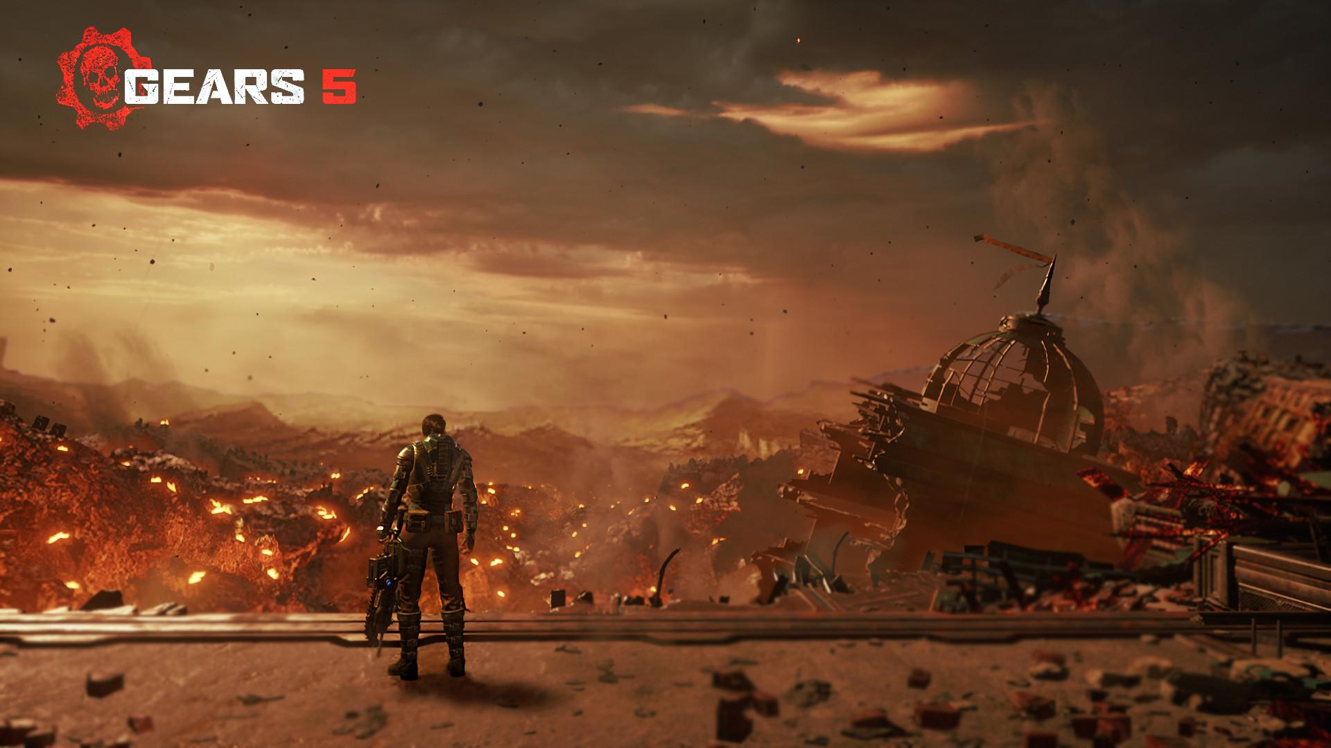 1920x1080 Gears 5 War Landscape Wallpaper, HD Games 4K Wallpaper, Image, Photo and Background