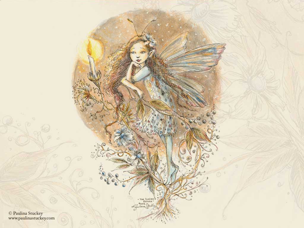 1024x768 Faerie Wallpaper