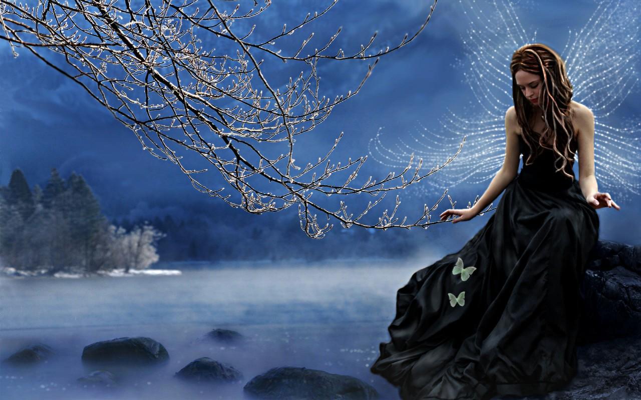 1280x800 Black Seduction Wallpaper