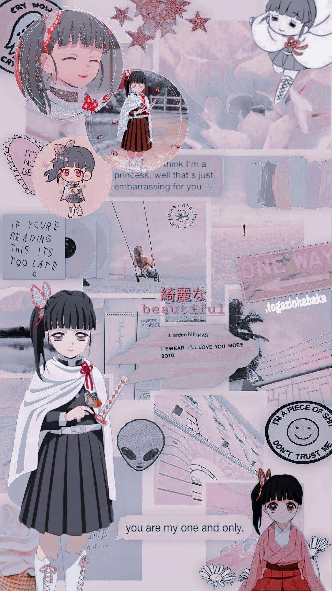 1152x2048 Demon Slayer Kanao Aesthetic Wallpaper