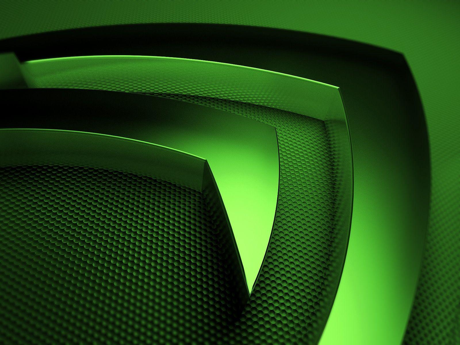 1600x1200 Download wallpaper 1600x1200 nvidia, green, symbol standard 4:3 HD