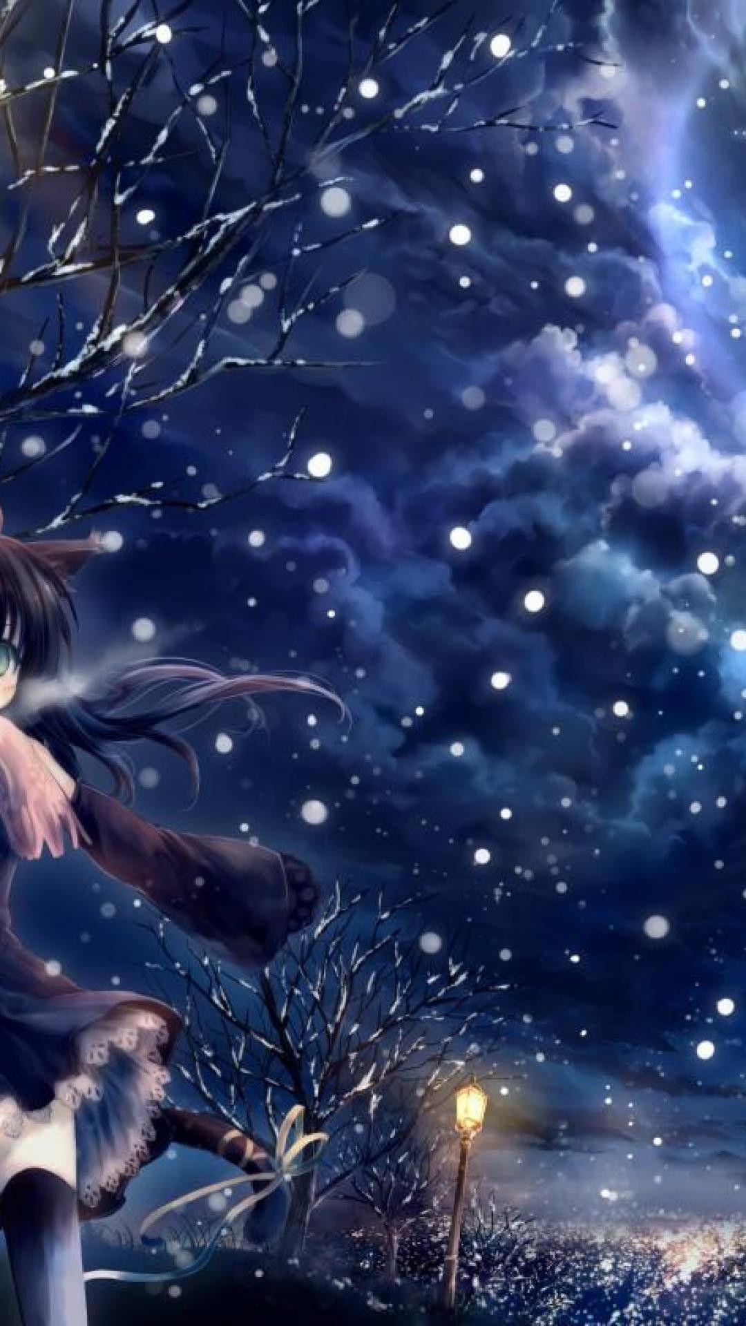 Anime Winter iPhone Wallpapers  Top Free Anime Winter iPhone Backgrounds   WallpaperAccess
