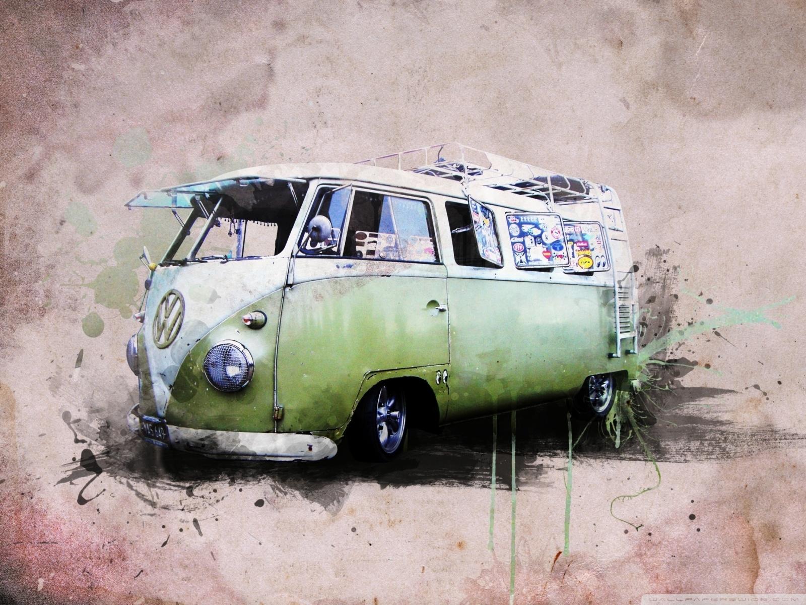 1600x1200 Hippie's Van Ultra HD Desktop Background Wallpaper for 4K UHD TV : Tablet