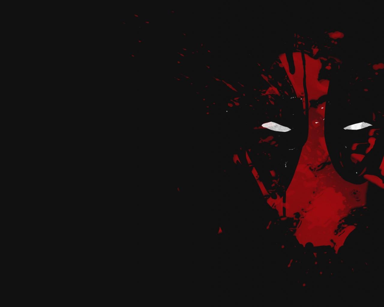 1280x1024 Desktop Wallpaper Deadpool, Superhero, Face, Abstract, Minimal, 4k, HD Image, Picture, Background, 08b11d