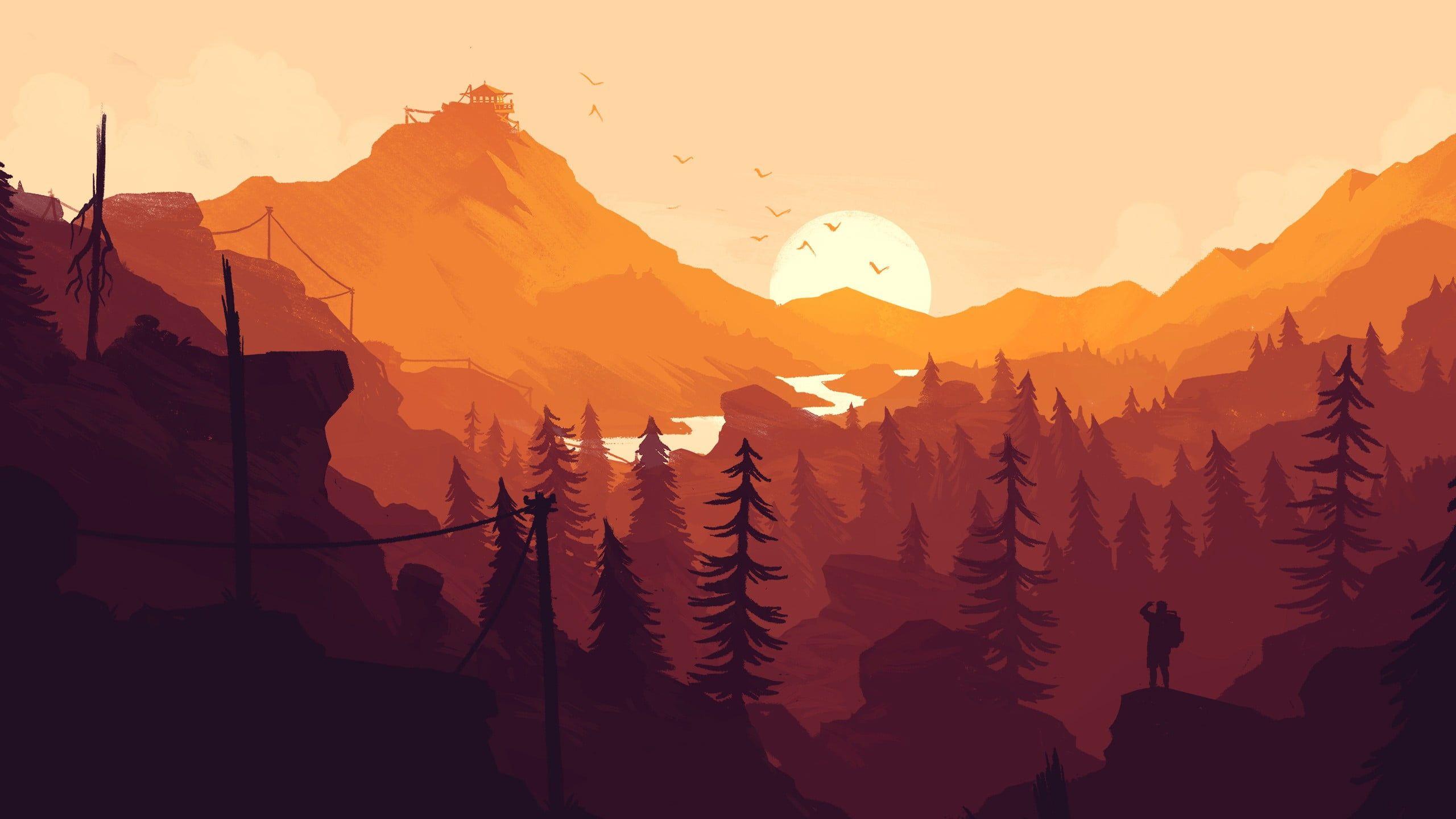 2560x1440 firewatch #games #artist digital art K #wallpaper #hdwallpaper #desktop. Desktop wallpaper, Firewatch, Digital wallpaper