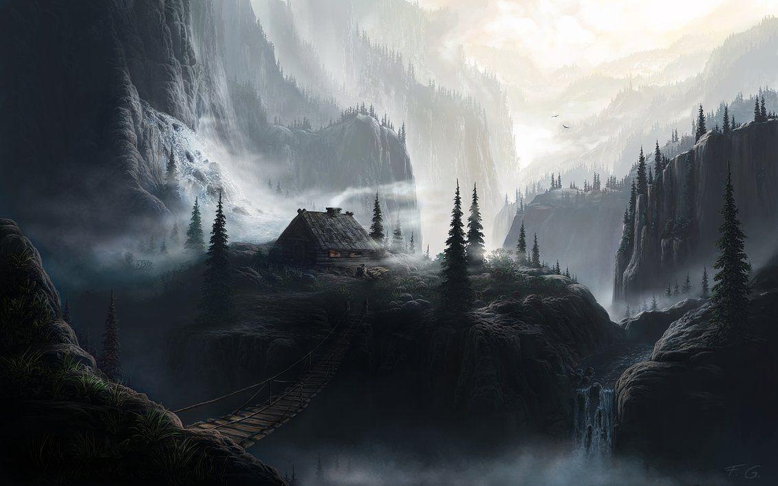 1131x707 Fantasy Mountain Wallpaper