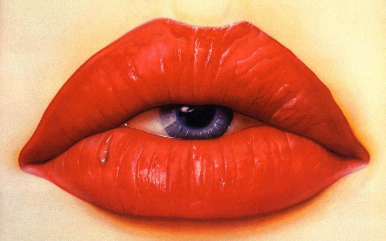 1280x800 Red Lips