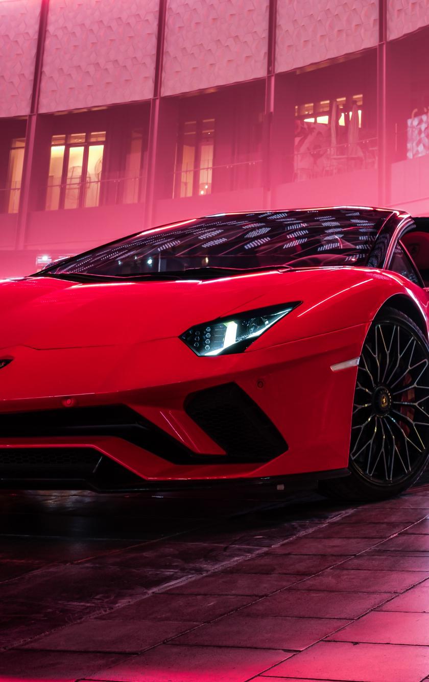 840x1336 Download 840x1336 wallpaper lamborghini aventador s roadster, red car, iphone iphone 5s, iphone 5c, ipod touch, 840x1336 HD image, background, 21868