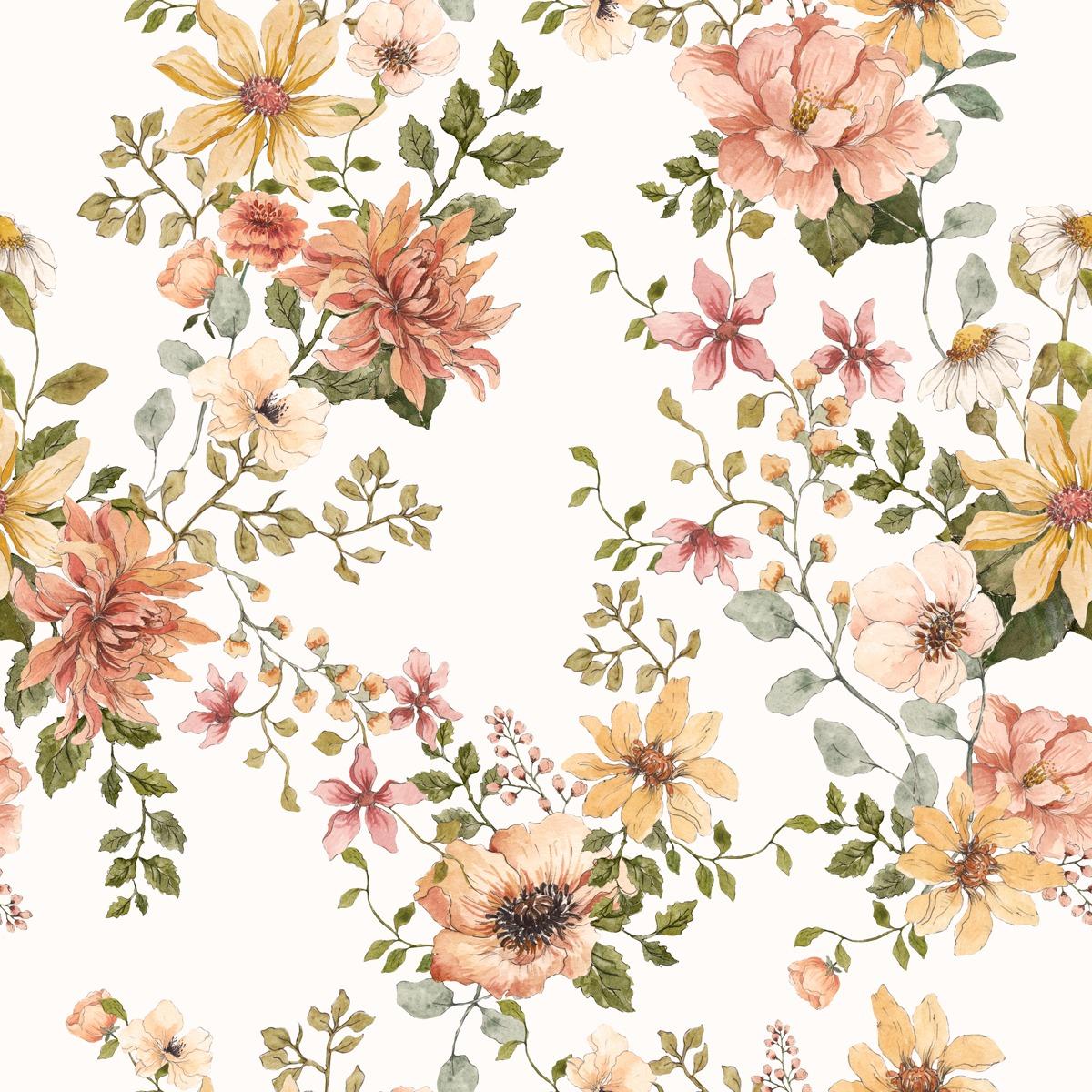1200x1200 English Garden Wallpaper.com Wallstickers And Wallpaper Online Store
