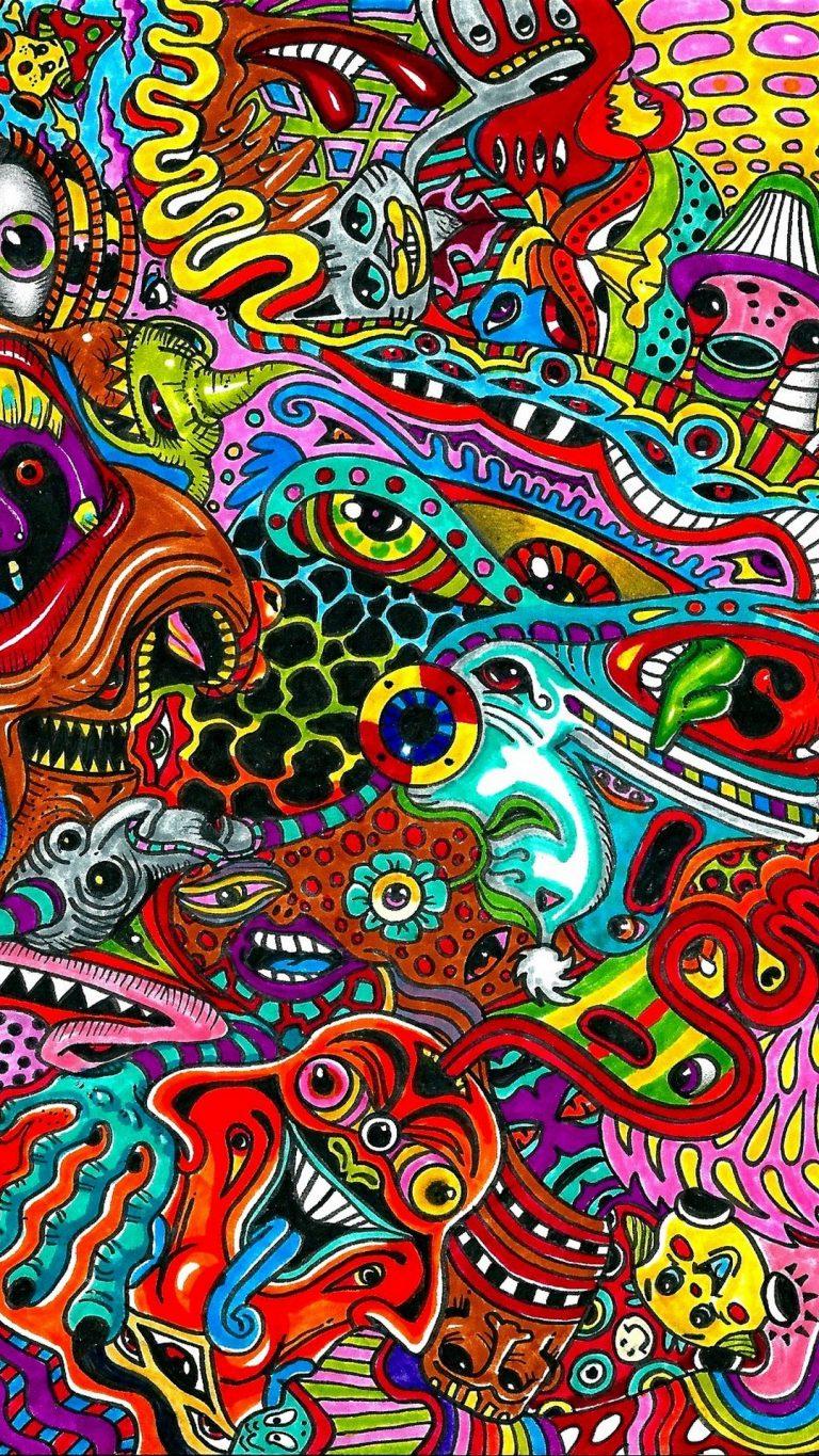 768x1365 trippy wallpaper Desktop Background