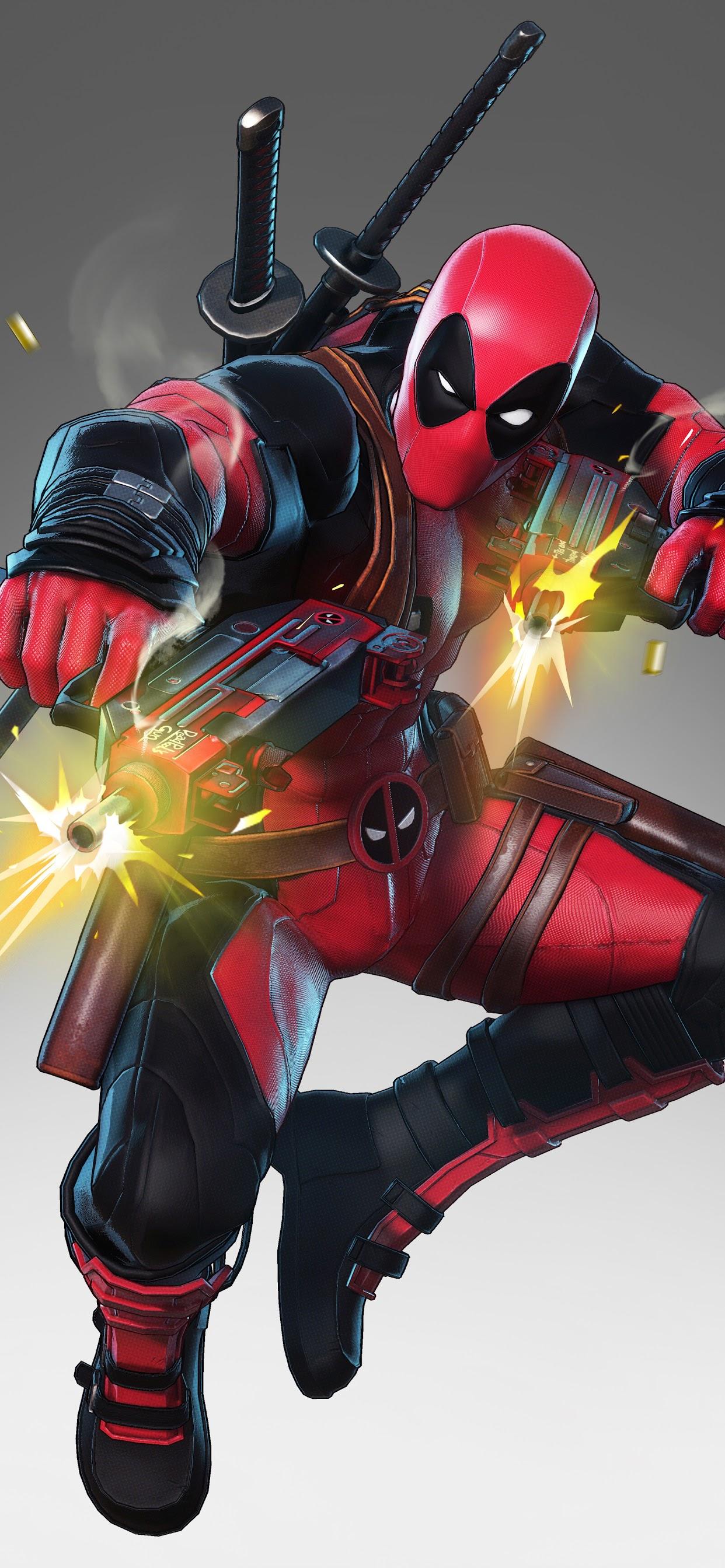 1242x2688 Deadpool Marvel Ultimate Alliance 3 8K Wallpaper