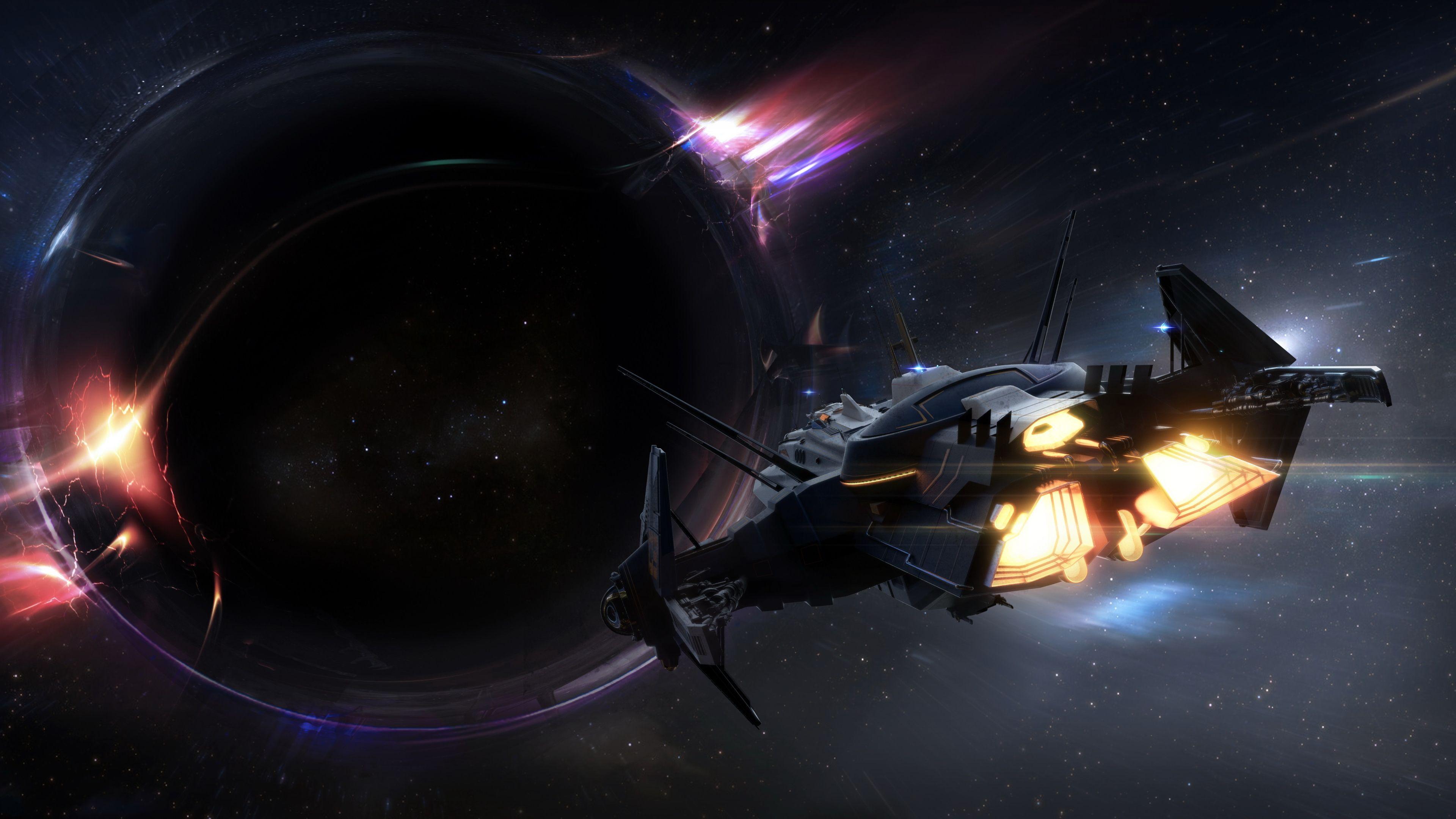 3840x2160 Star Citizen Spaceship Planet 4k HD 4k Wallpaper, Image