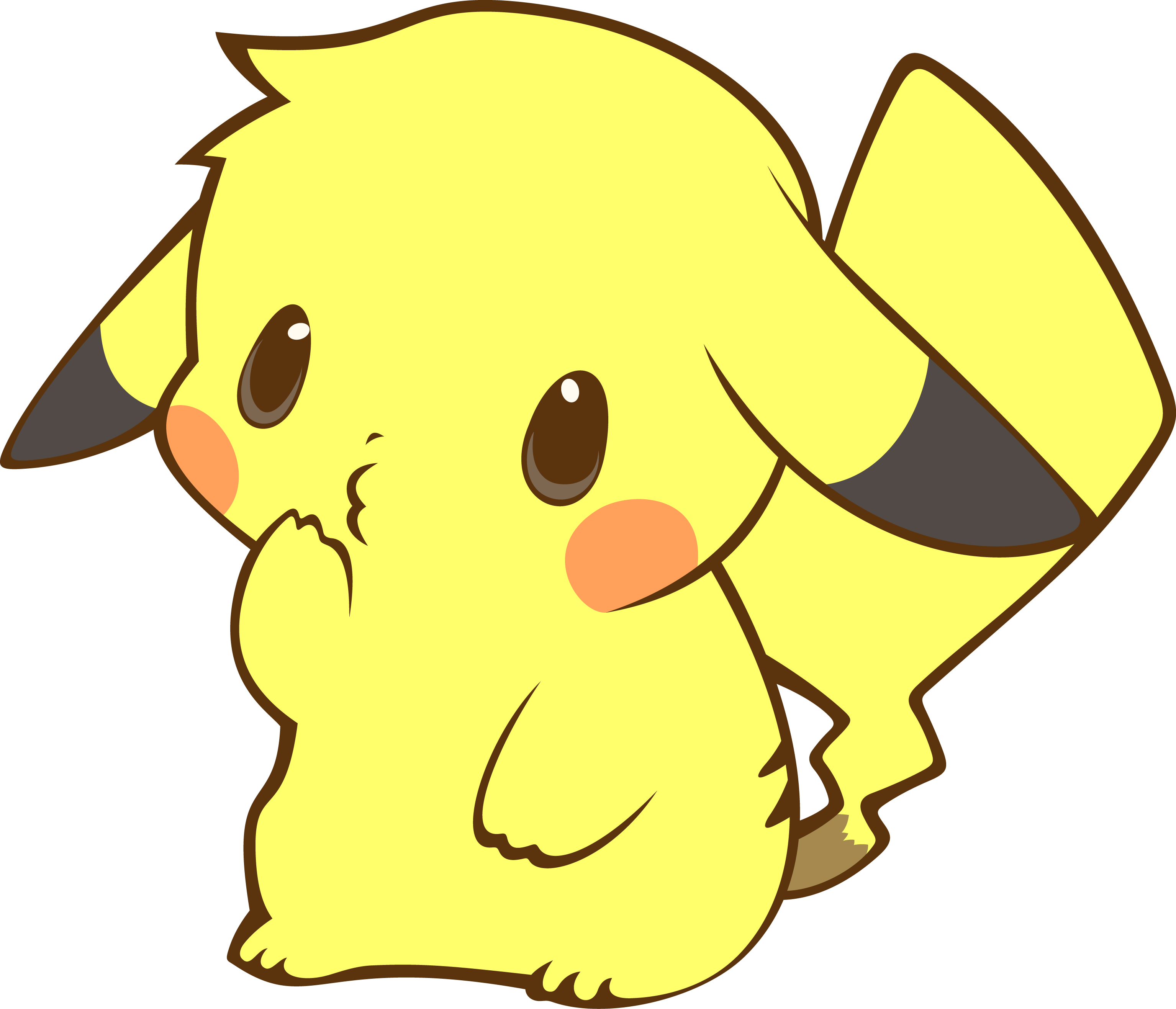 3070x2635 Pikachu Wallpaper Cute