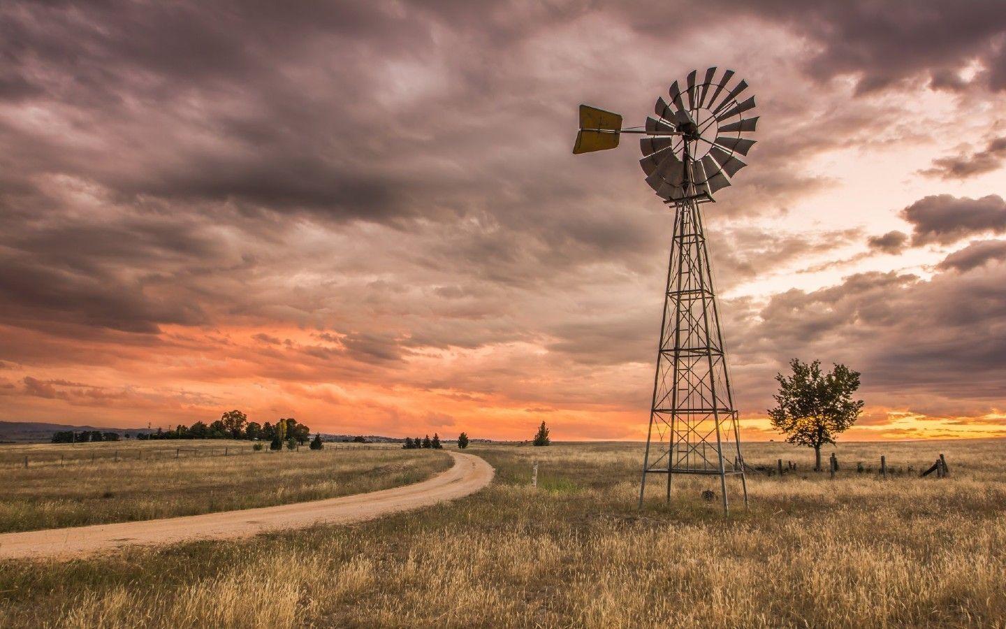 1440x900 Country Farm Wallpaper