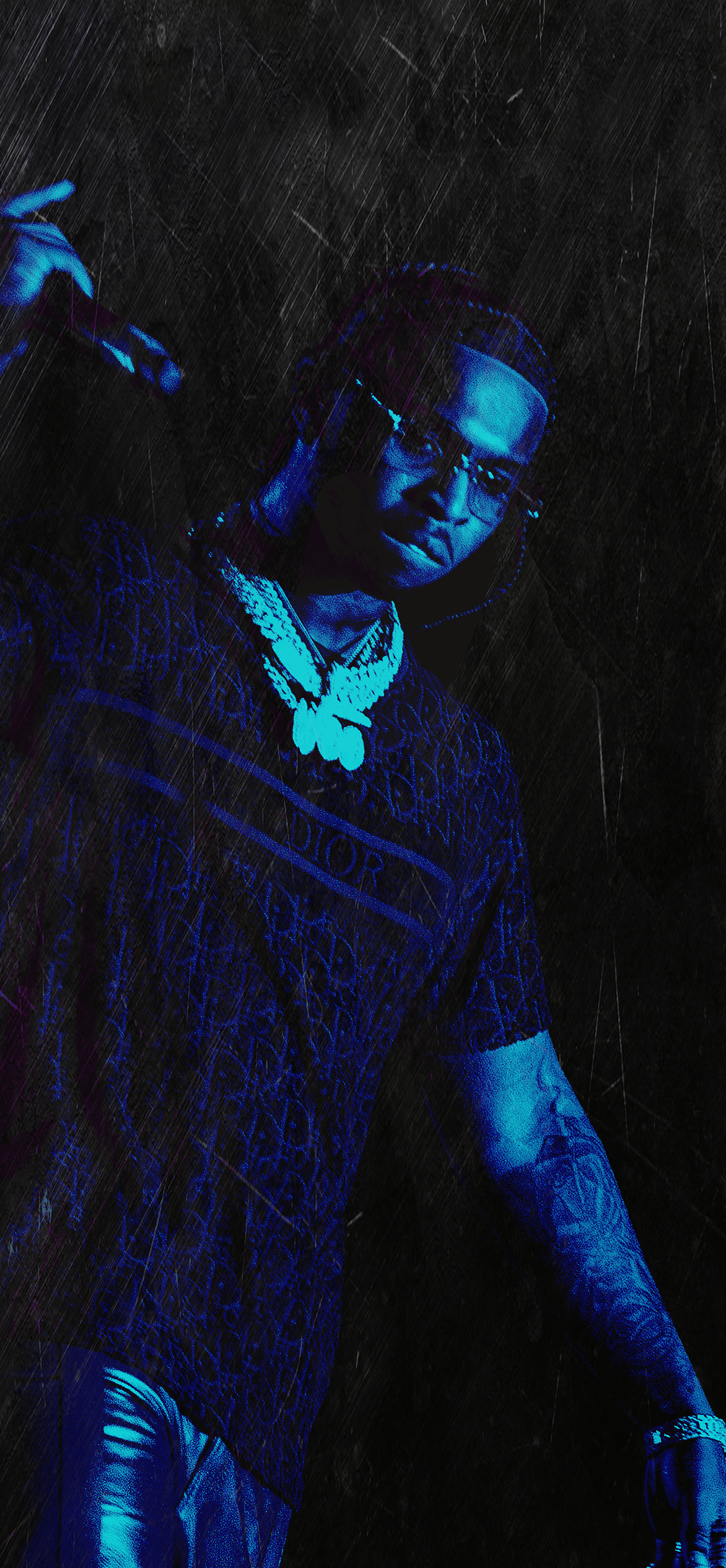 1172x2532 Pop Smoke Wallpaper for iPhone S P30 (all phones with 19.5:9 aspect ratio), 1080x1920 phones, and 16:9 desktops (made by me with much love❤️❤️❤️) [imgur links in the comments]: PopSmoke
