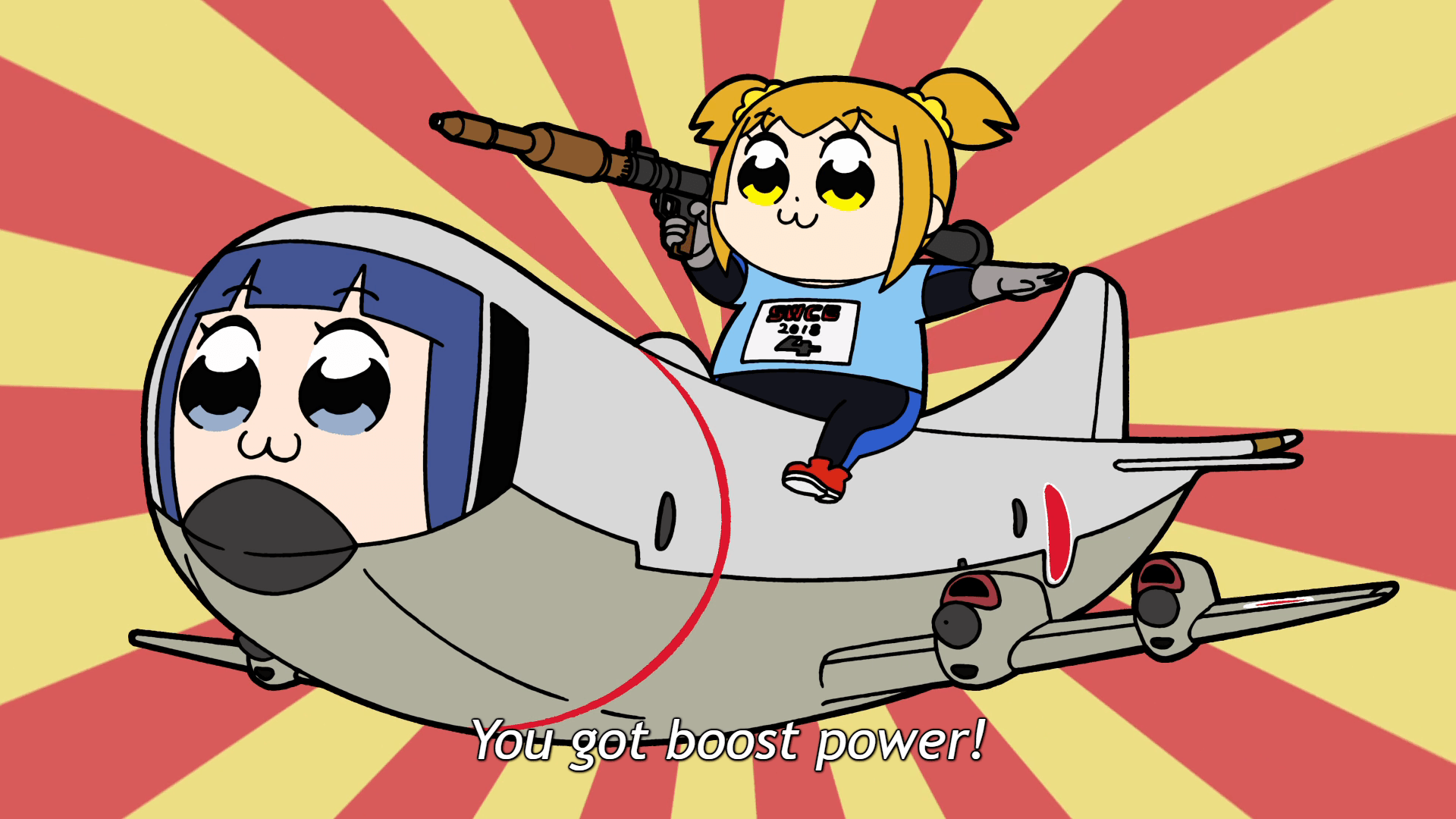 1920x1080 Pour it on! You're way out in front!. Pop Team Epic