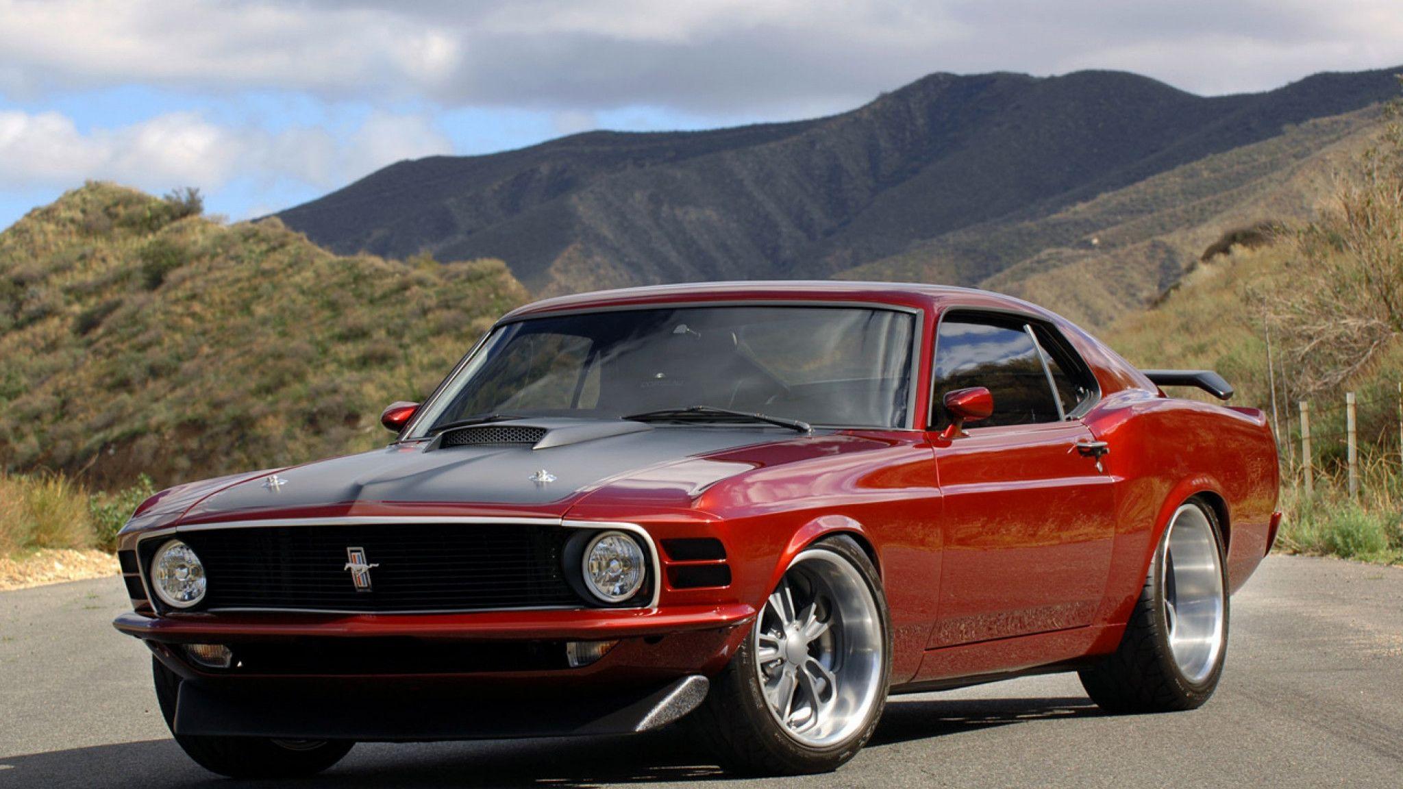 2048x1152 Old School Muscle Cars Wallpaper