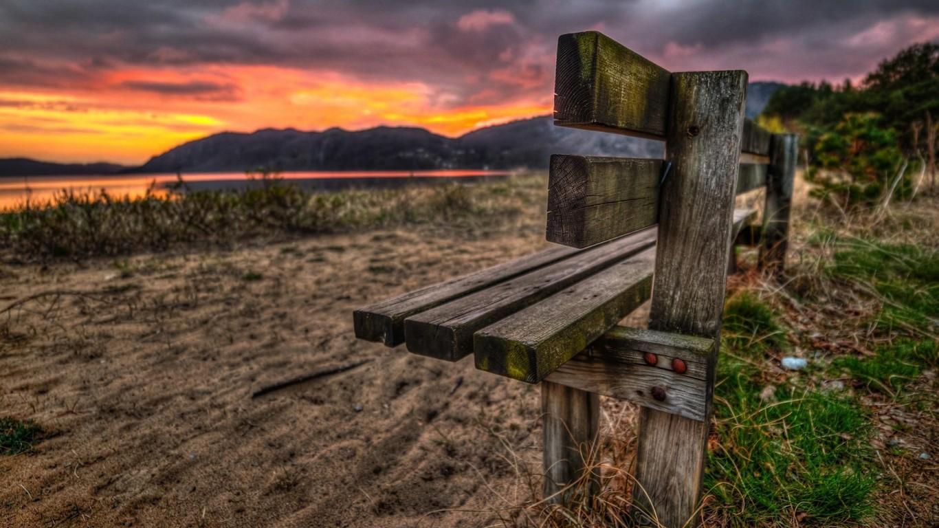 1366x768 We Love Wall Paper Landscape Lonely Sad Scenery Wallpaper