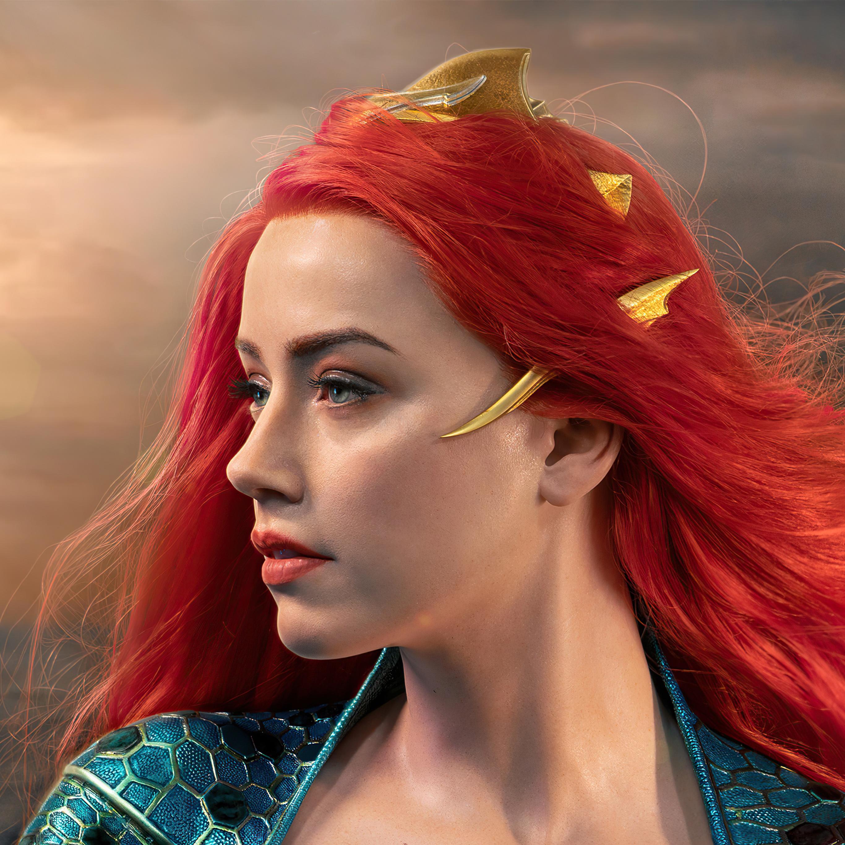 2732x2732 Mera Wallpaper 4K, Amber Heard, Aquaman, DC Comics, 5K, Graphics CGI
