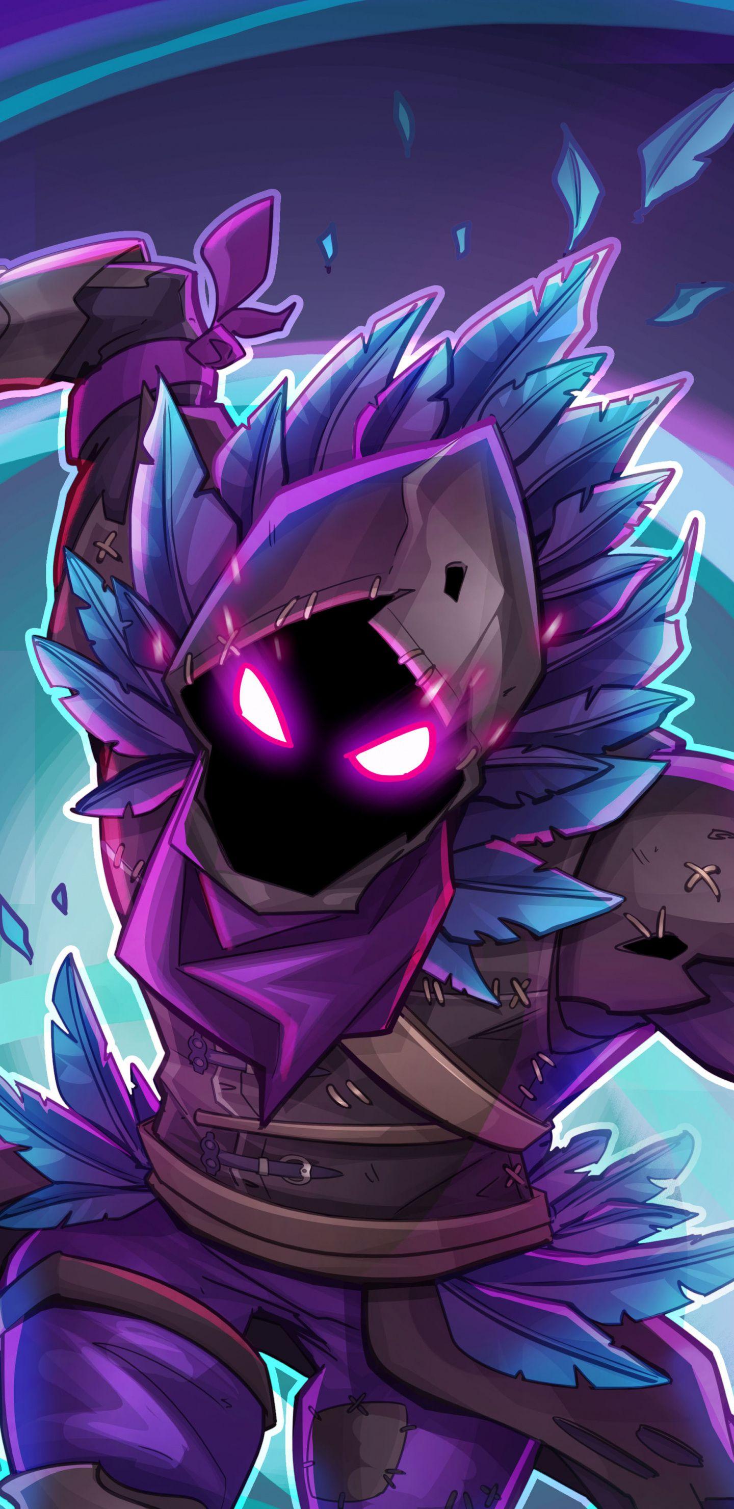 1440x2960 Raven Fortnite Skin Wallpaper