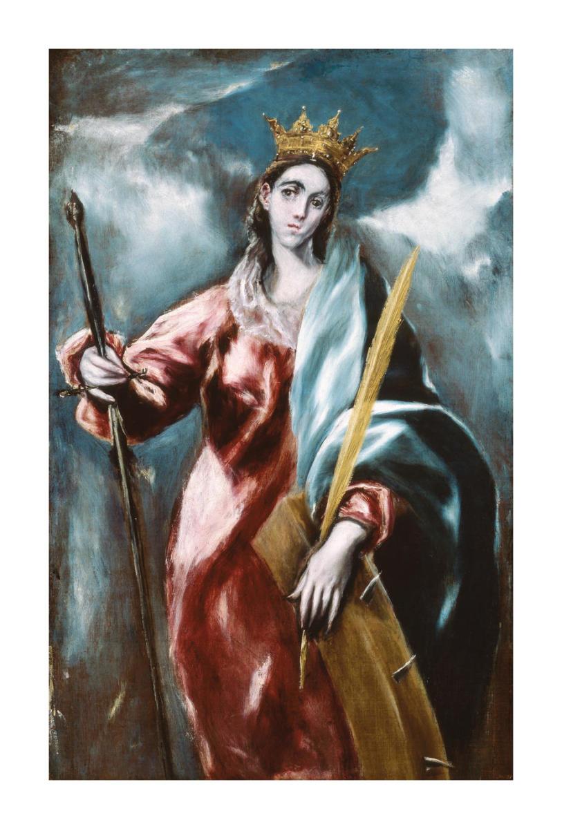 813x1200 Saint Catherine, 1610 14 By El Greco (Domenikos Theotokopoulos) Print Prints On Demand Prints And Framing From The Museum Of Fine Arts, Boston