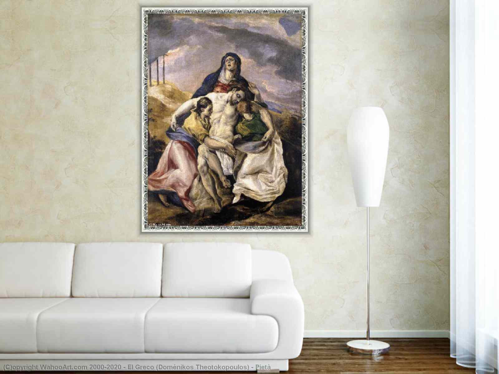 1600x1200 Pietà, 1575 by El Greco (Doménikos Theotokopoulos) (1541- Greece). Museum Art Reproductions El Greco (Doménikos Theotokopoulos)