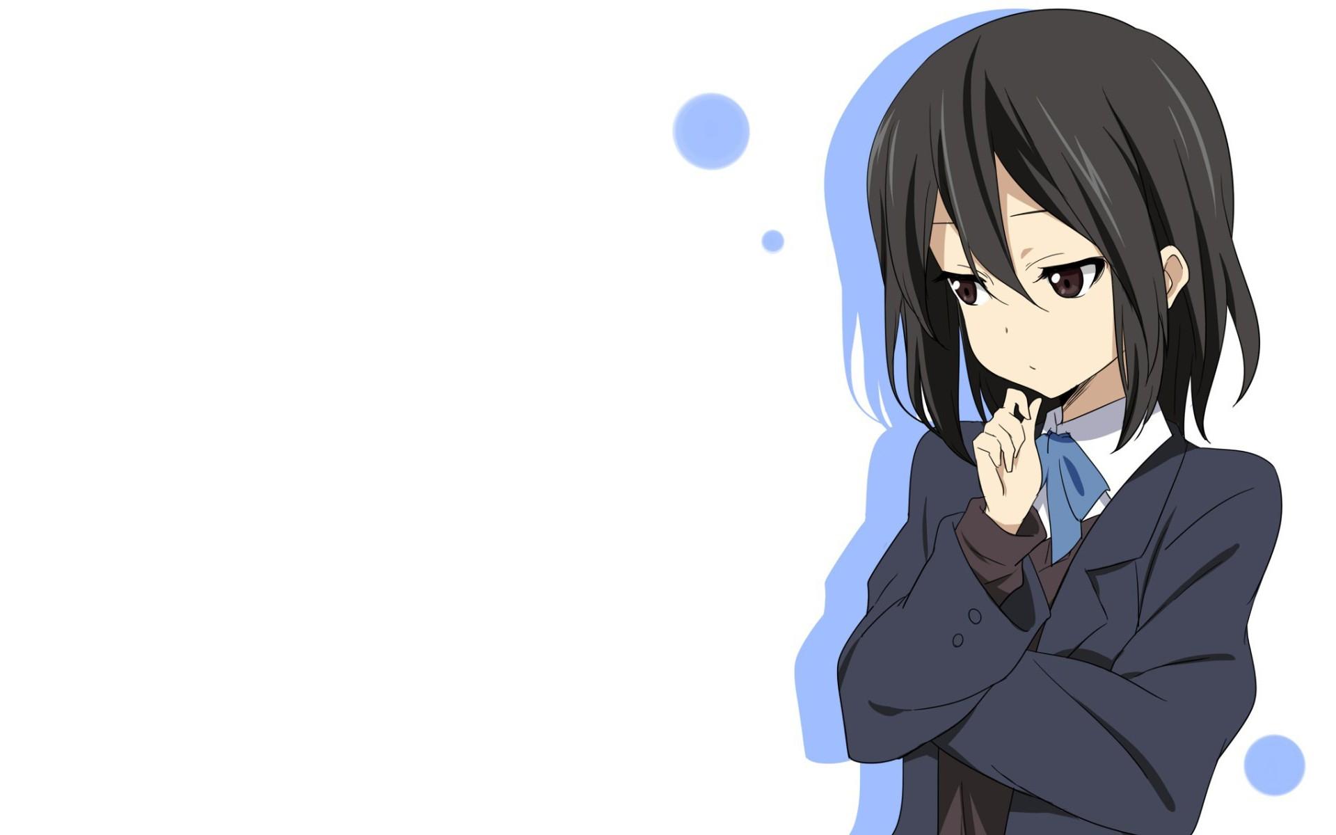 1920x1200 15++ Anime Girl With Short Black Hair Wallpaper