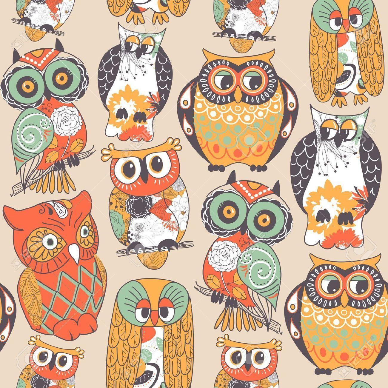 1300x1300 Cartoon Owl Wallpaper, HD Cartoon Owl Background